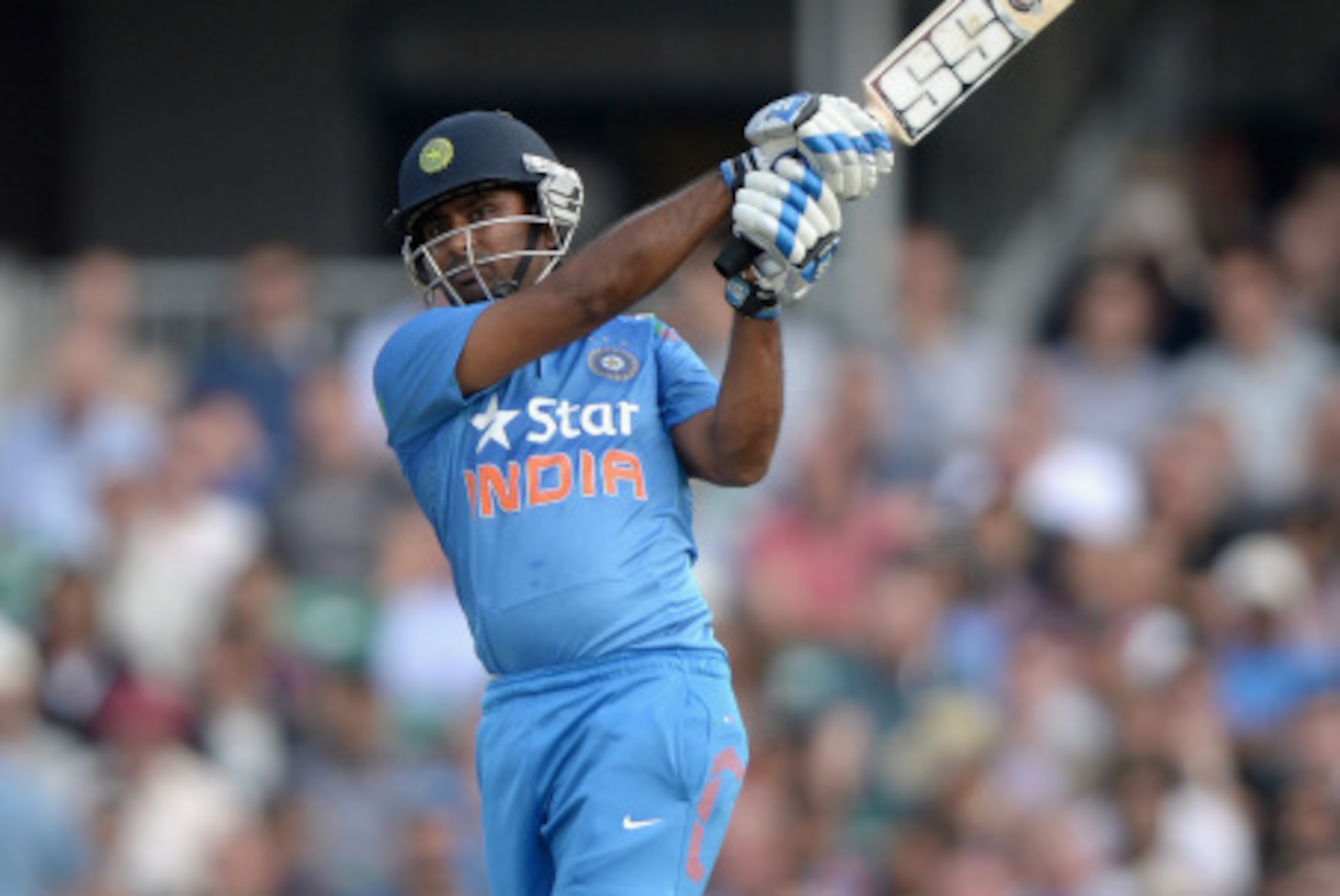 LEEDS, ENGLAND - SEPTEMBER 05:  Ambati Rayudu of India bats during the 5th Royal London One Day International between England and India at Headingley on September 5, 2014 in Leeds, England.  (Photo by Gareth Copley/Getty Images)