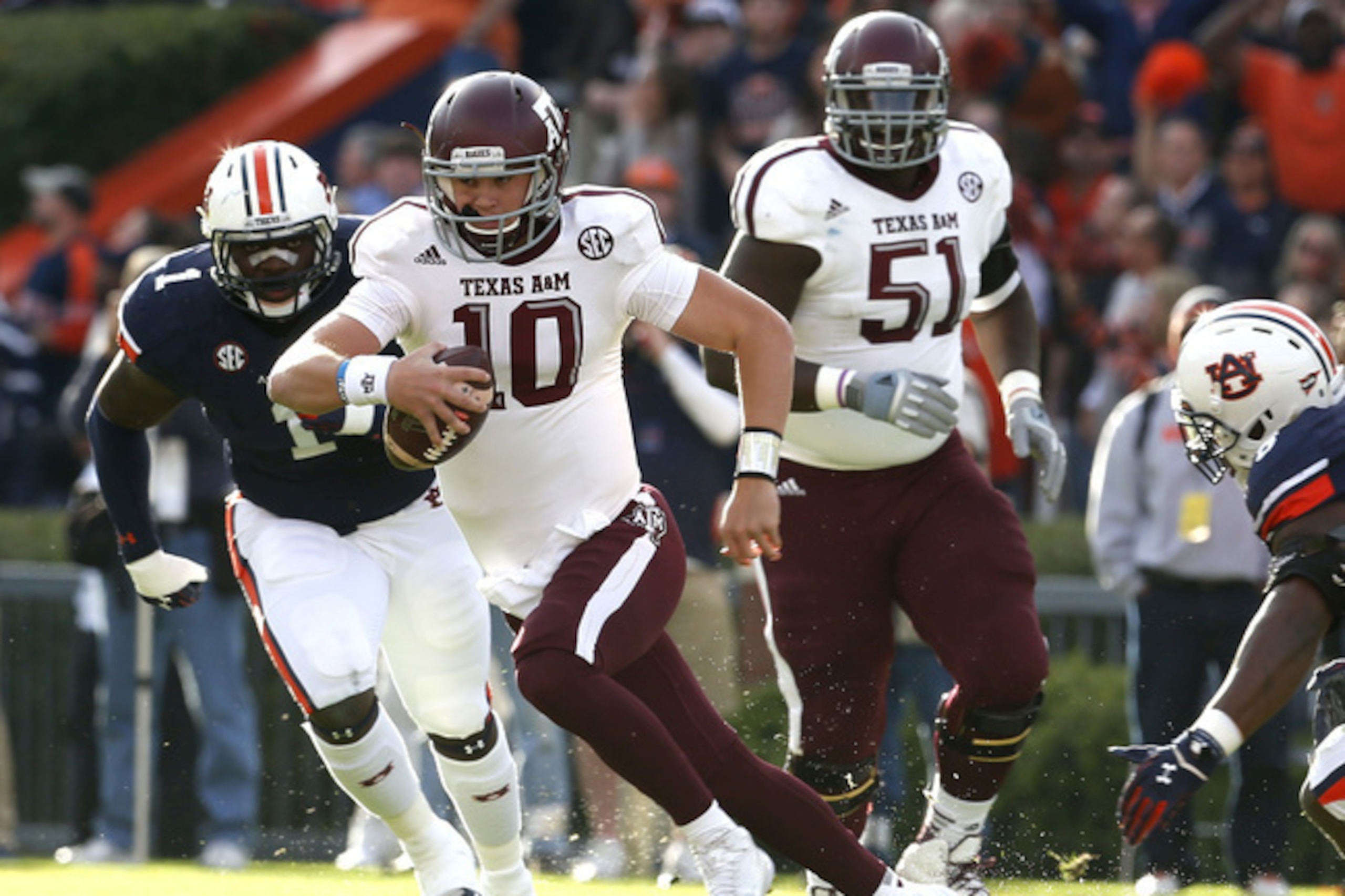 Kyle Allen looked very poised—in the first half, at least—Saturday at Auburn.