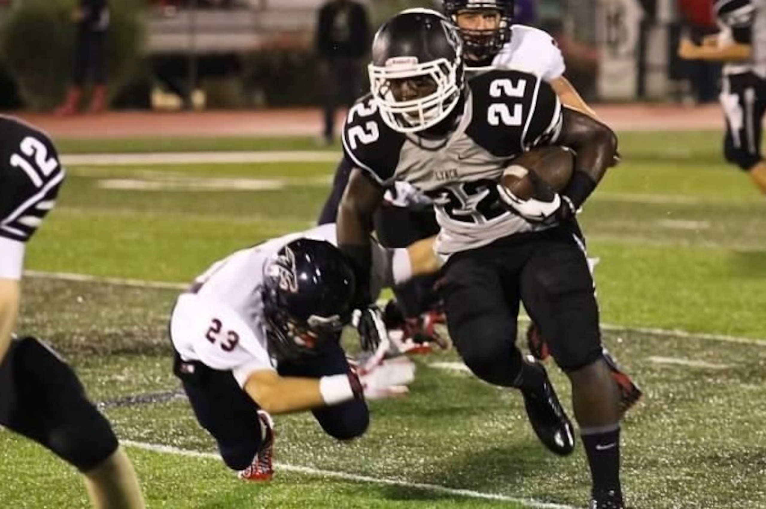 Rawleigh Williams rumbled through defenders during a big win. Rawleigh Williams rumbled through defenders during a big win.