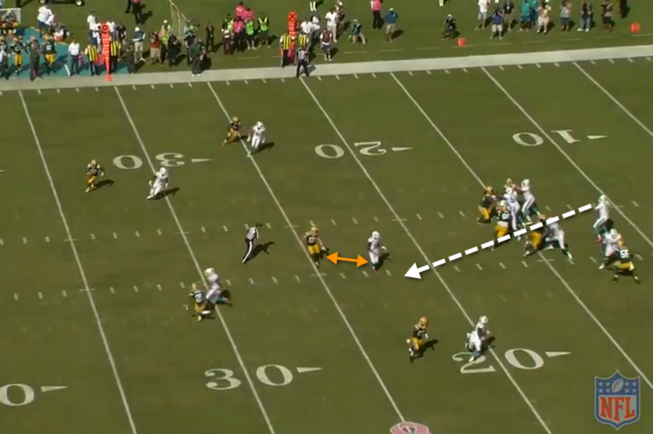 Landry creates separation subtly even on underneath routes