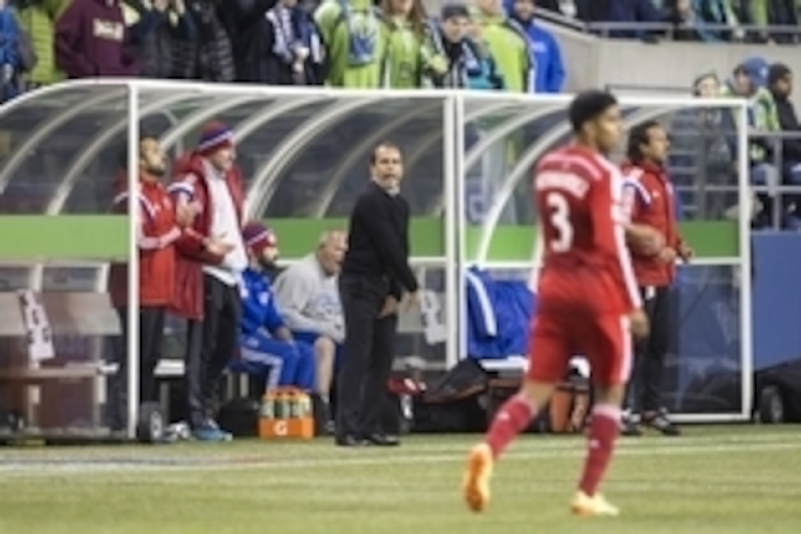 Nov 10, 2014; Seattle, WA, USA; FC Dallas head coach Oscar Pareja yells during the second half at CenturyLink Field. Mandatory Credit: Joe Nicholson-USA TODAY Sports Nov 10, 2014; Seattle, WA, USA; FC Dallas head coach Oscar Pareja yells during the second half at CenturyLink Field. Mandatory Credit: Joe Nicholson-USA TODAY Sports