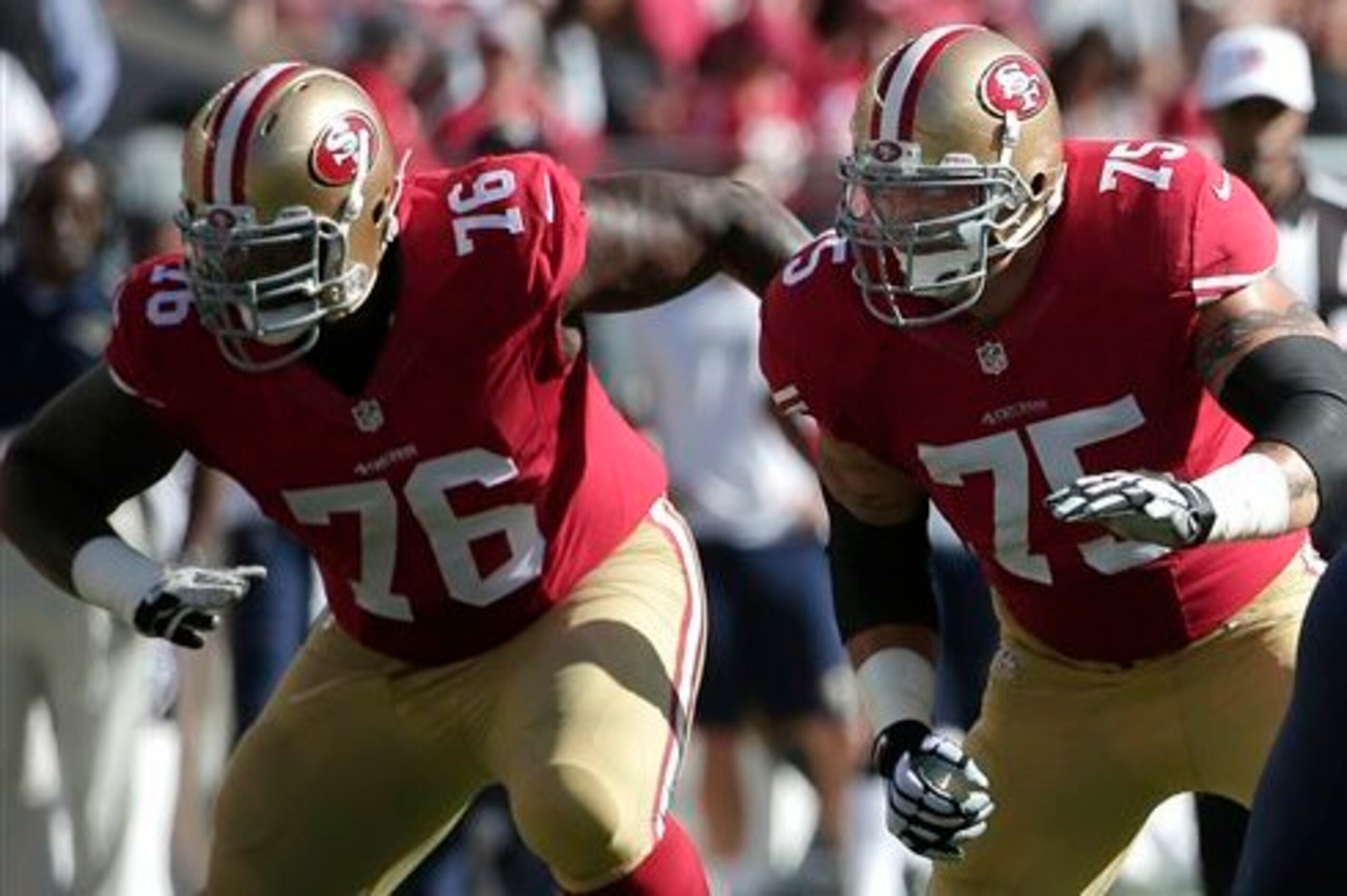 Anthony Davis and Alex Boone have not played well this year. Anthony Davis and Alex Boone have not played well this year.