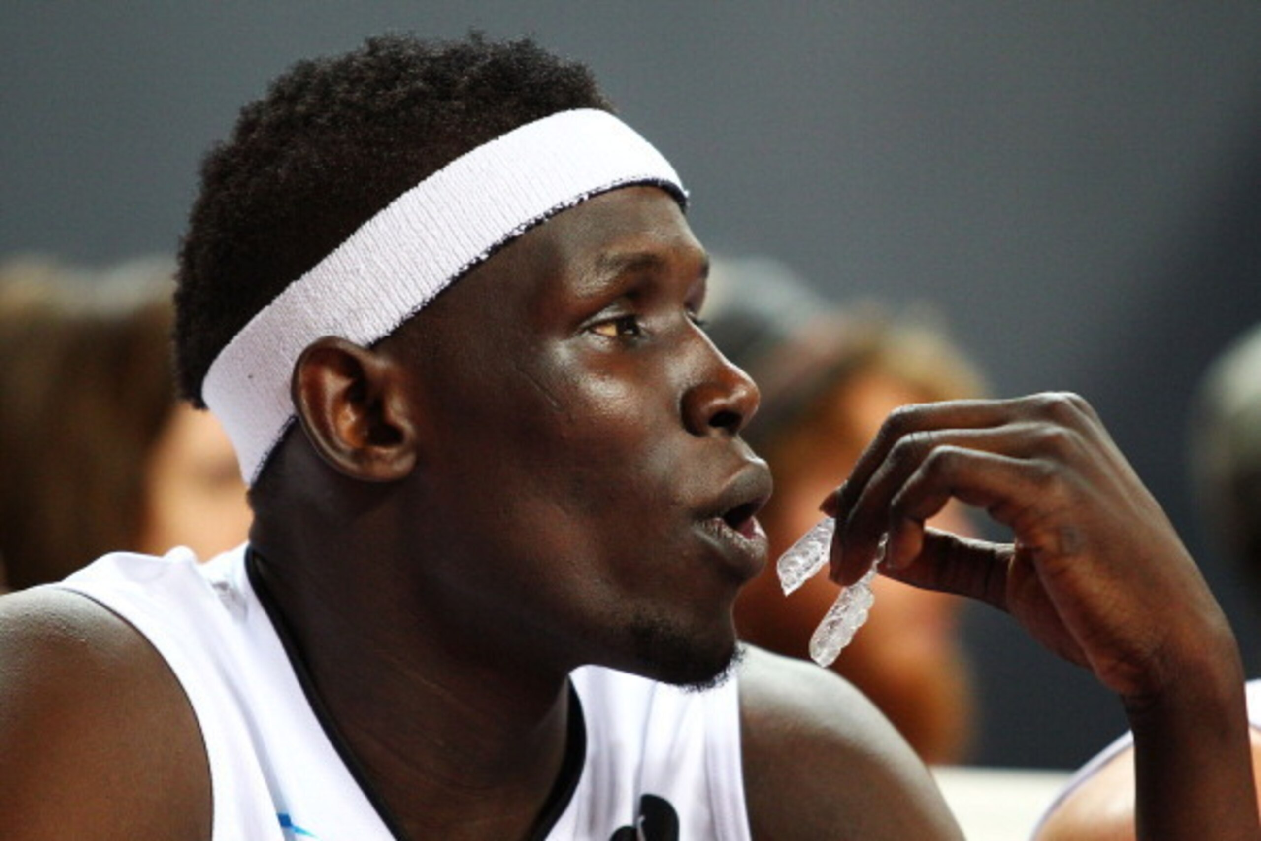 SYDNEY, AUSTRALIA - DECEMBER 29: Ater Majok of the Wildcats watches from the bench during the round 12 NBL match between the Sydney Kings and the Perth Wildcats at Sydney Entertainment Centre on December 29, 2010 in Sydney, Australia. (Photo by Brendon SYDNEY, AUSTRALIA - DECEMBER 29: Ater Majok of the Wildcats watches from the bench during the round 12 NBL match between the Sydney Kings and the Perth Wildcats at Sydney Entertainment Centre on December 29, 2010 in Sydney, Australia. (Photo by Brendon