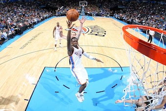 OKLAHOMA CITY, OK- NOVEMBER 7: Reggie Jackson #15 of the Oklahoma City Thunder shoots against the Memphis Grizzlies at Chesapeake Energy Arena in Oklahoma City, OK. NOTE TO USER: User expressly acknowledges and agrees that, by downloading and or using thi