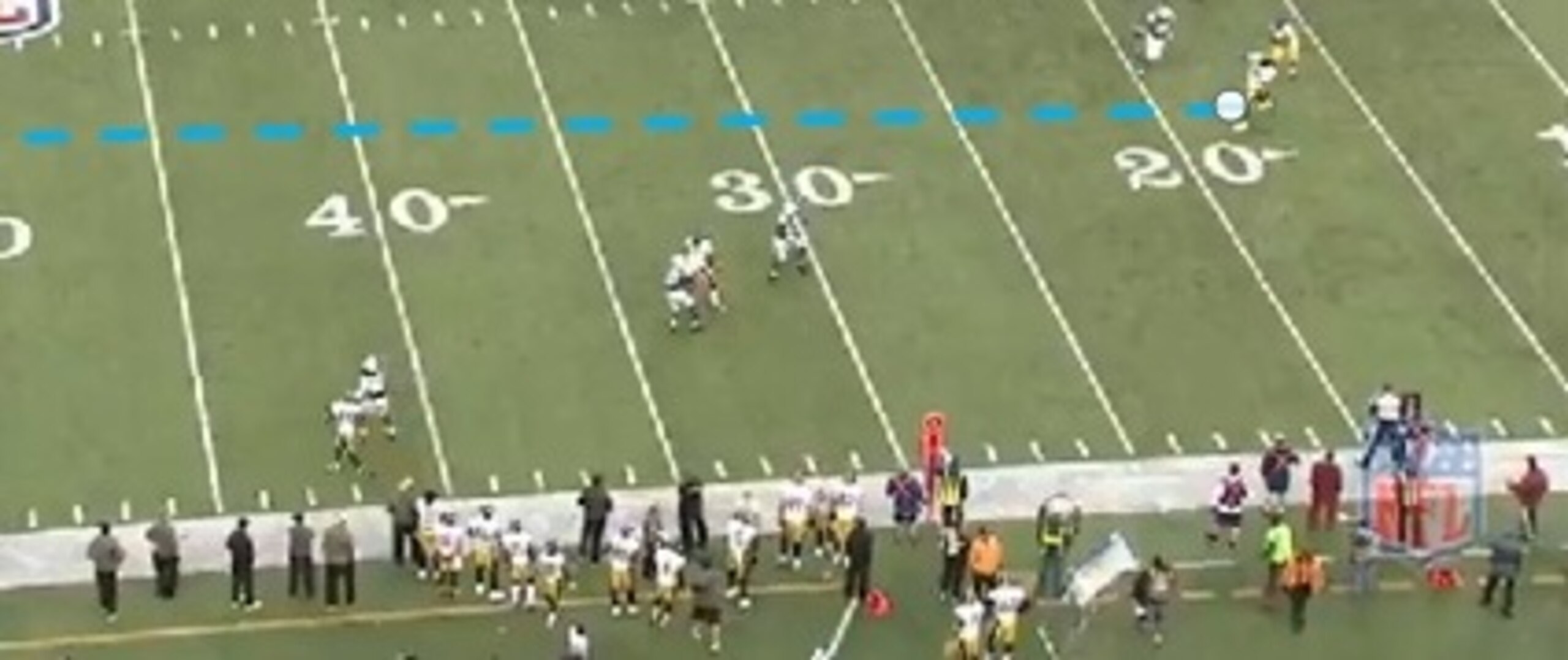 Martavis Bryant cut across the field to create separation for the eventual touchdown reception.