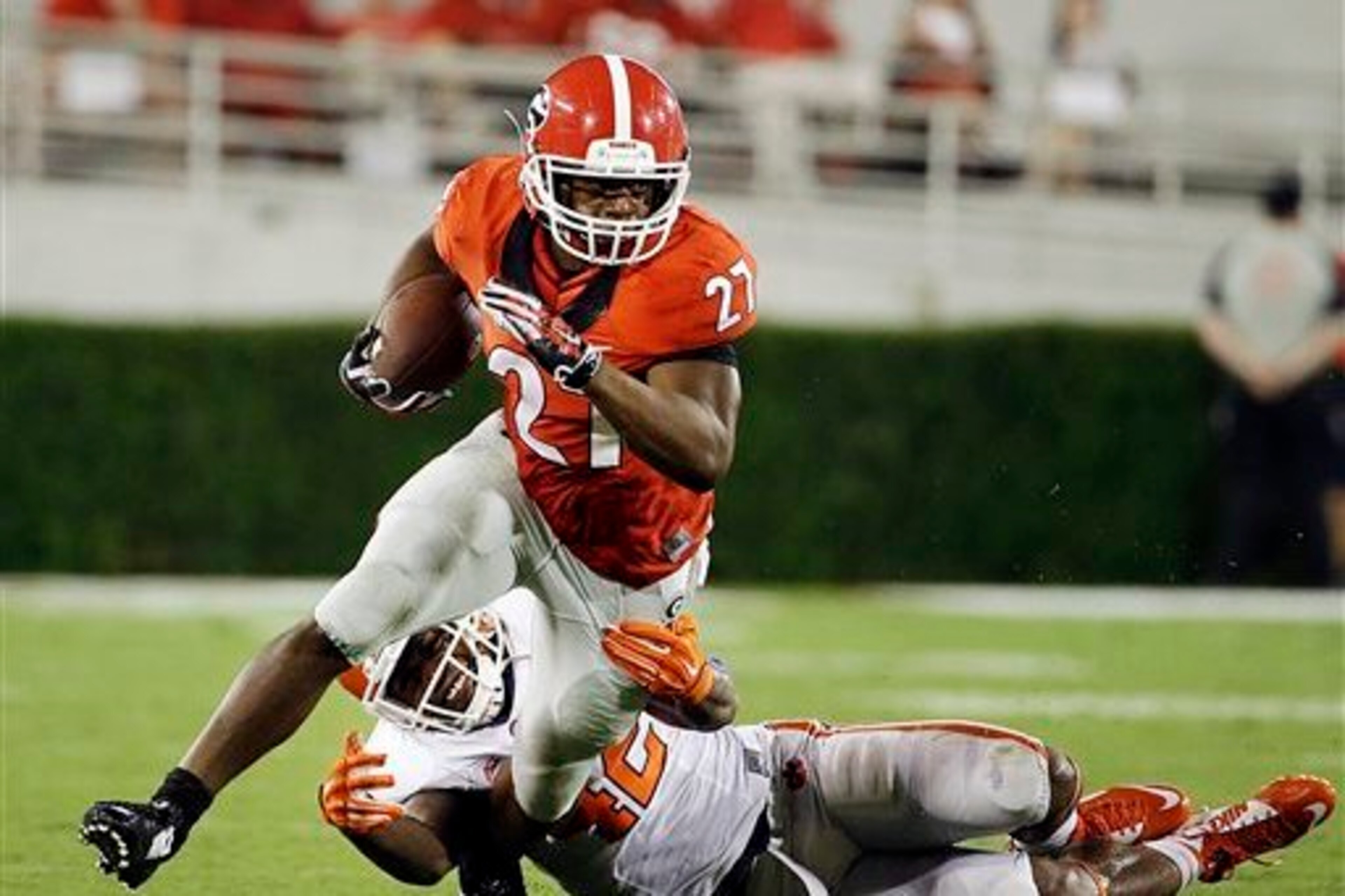 Georgia's Nick Chubb is a similar cornerstone around which to build as Joshua Dobbs and Jalen Hurd, but does anybody else have the horses? Georgia's Nick Chubb is a similar cornerstone around which to build as Joshua Dobbs and Jalen Hurd, but does anybody else have the horses?