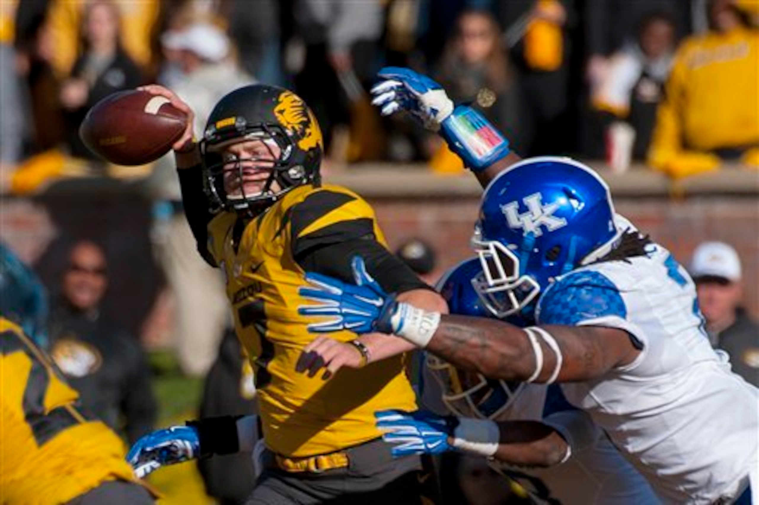 If Mauk (left) can stay off the ground, he should be fine.