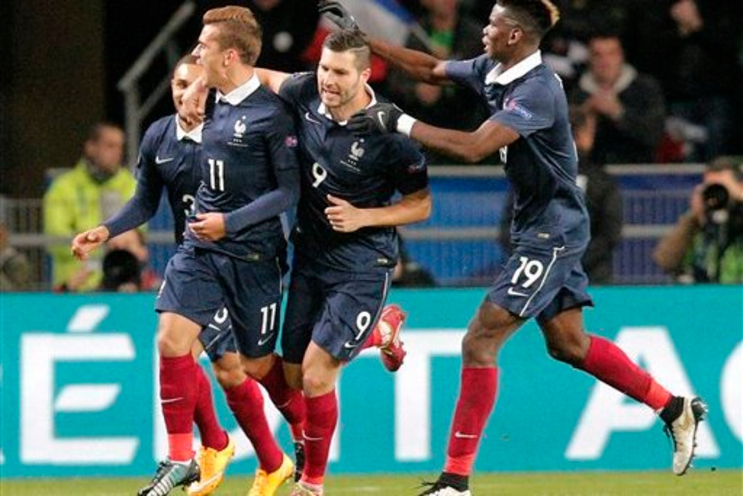 Griezmann scores against Albania.