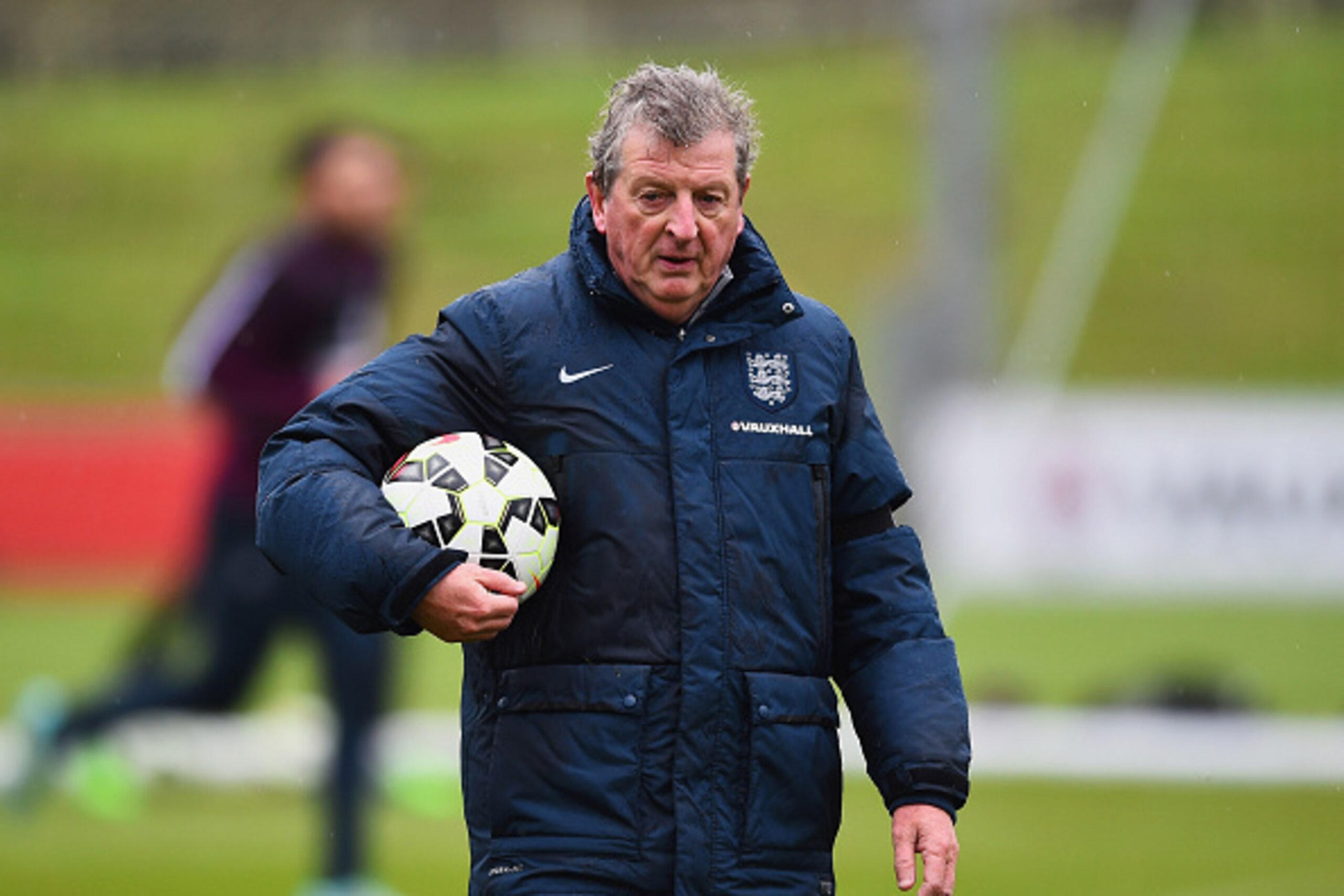BURTON-UPON-TRENT, ENGLAND - NOVEMBER 11:  Roy Hodgson manager of England looks on during an England training session, ahead of the UEFA European Championship qualifier against Slovenia, at St Georges Park on November 11, 2014 in Burton-upon-Trent, Englan