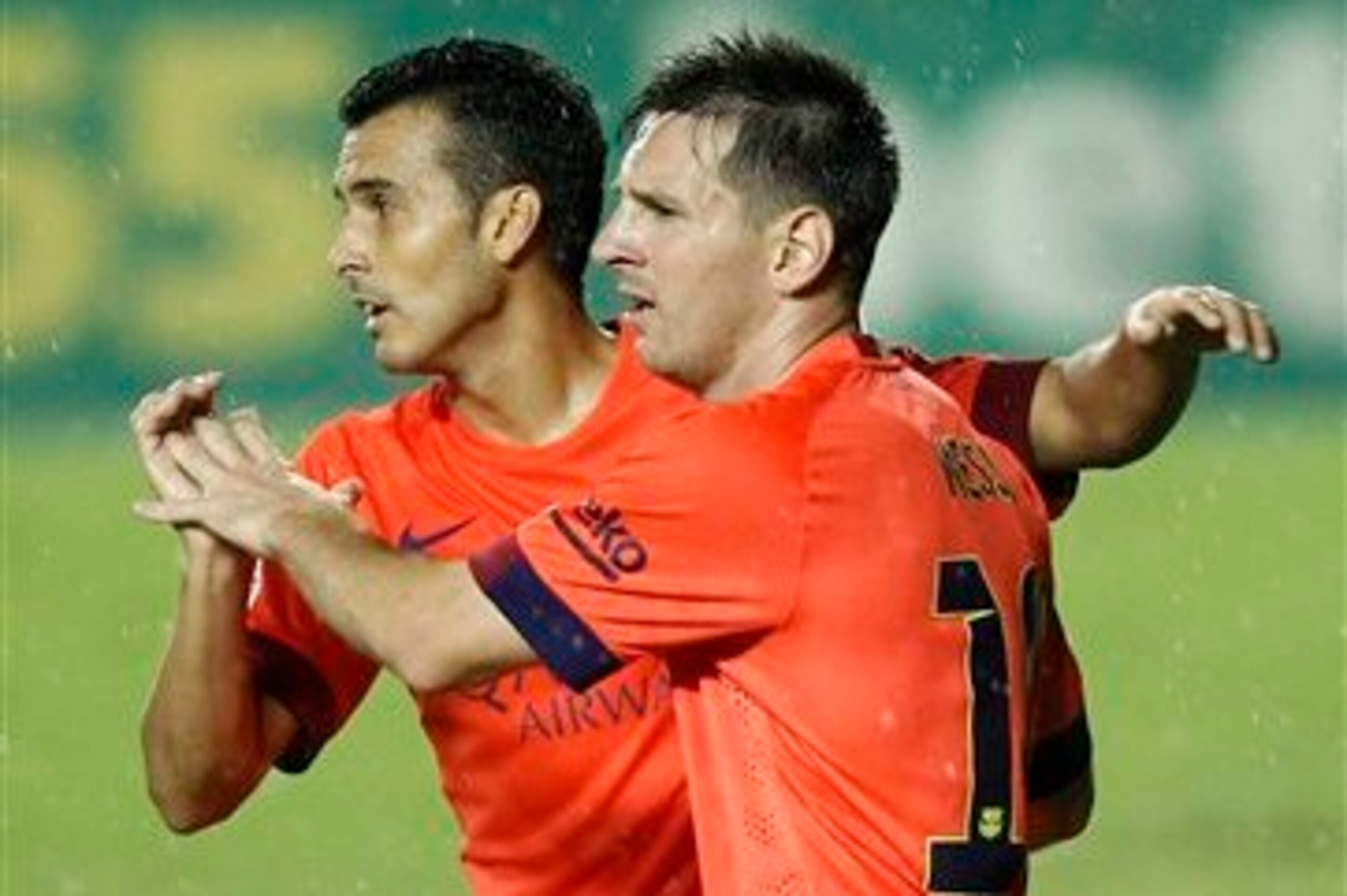 Lionel Messi is one who benefits from the movement and accuracy of Pedro Rodriguez.
