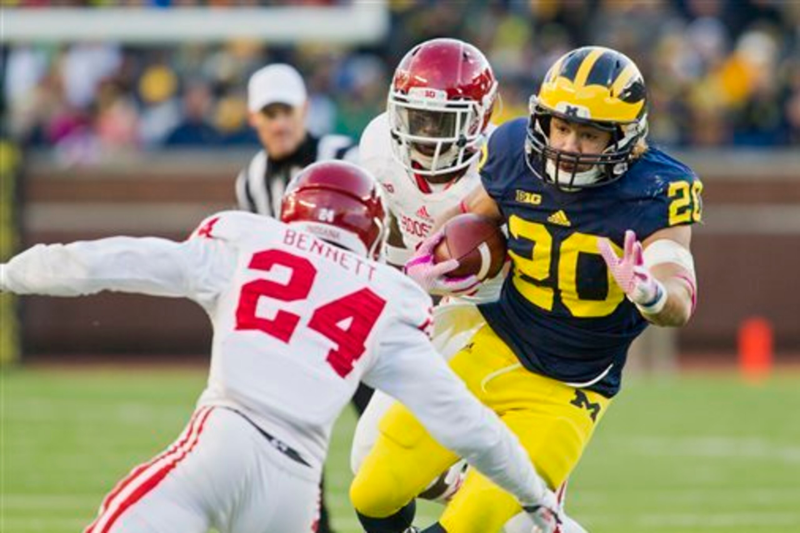 Michigan's running game has shown rare flashes in 2014. Michigan's running game has shown rare flashes in 2014.