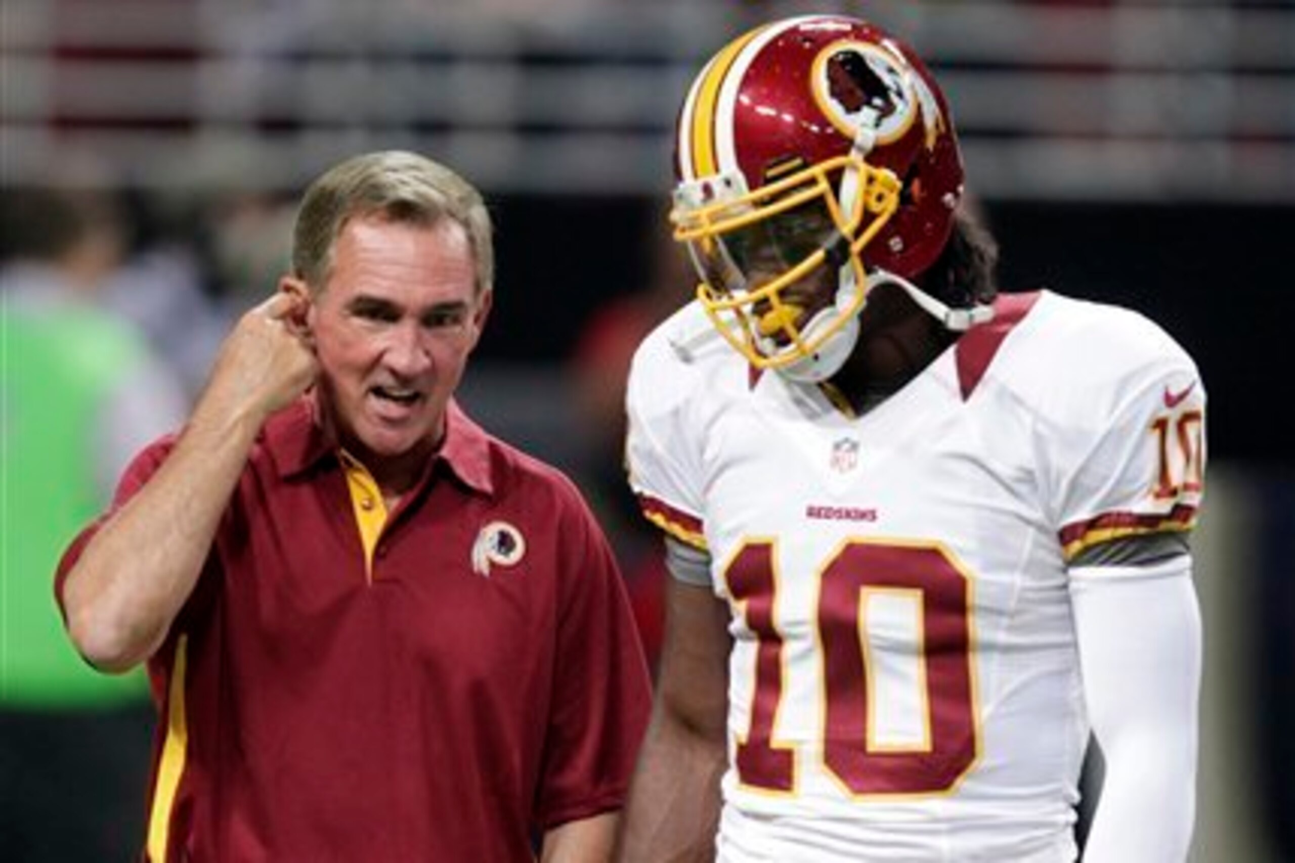 Things initially worked for Griffin because Shanahan was forced to tailor his offense exclusively to the quarterback. Things initially worked for Griffin because Shanahan was forced to tailor his offense exclusively to the quarterback.