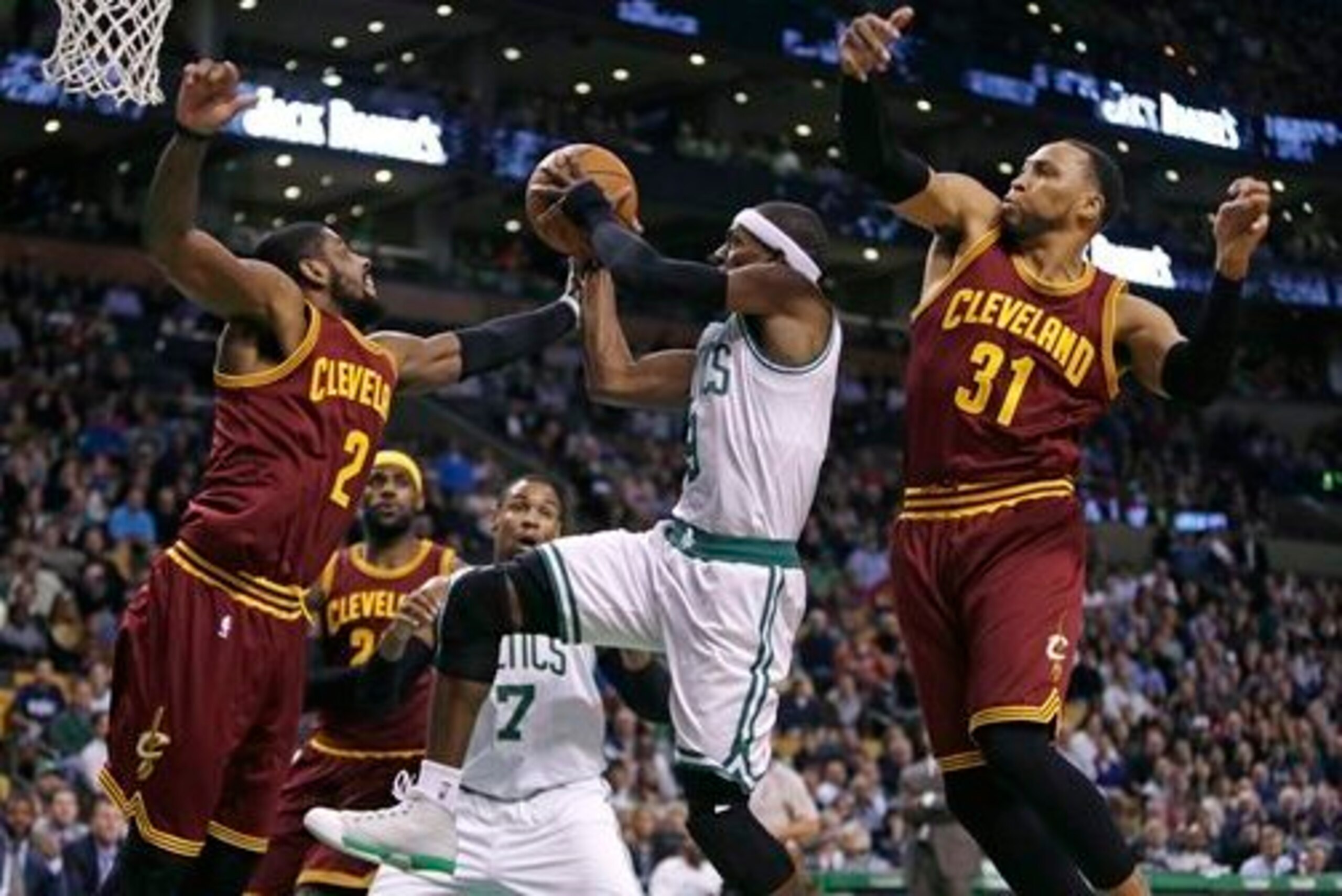 Kyrie Irving is among a handful of young Cavs players that have shown renewed flashes of defensive effort, albeit not on a regular basis yet.