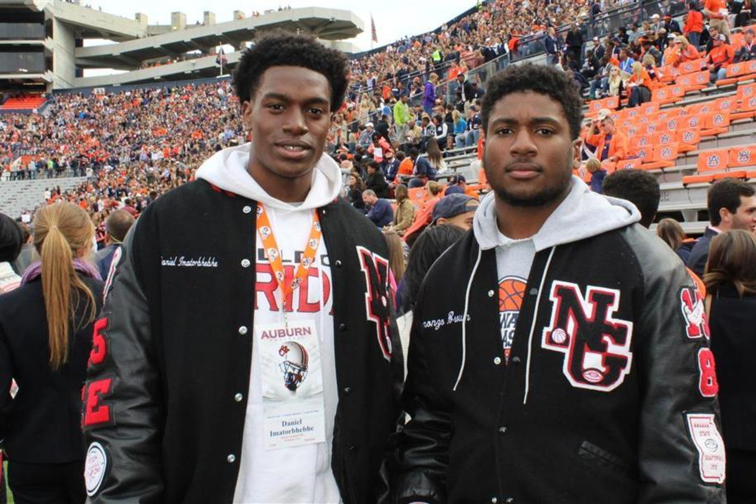Daniel Imatorbhebhe, left, is closing in on a college decision. Daniel Imatorbhebhe, left, is closing in on a college decision.