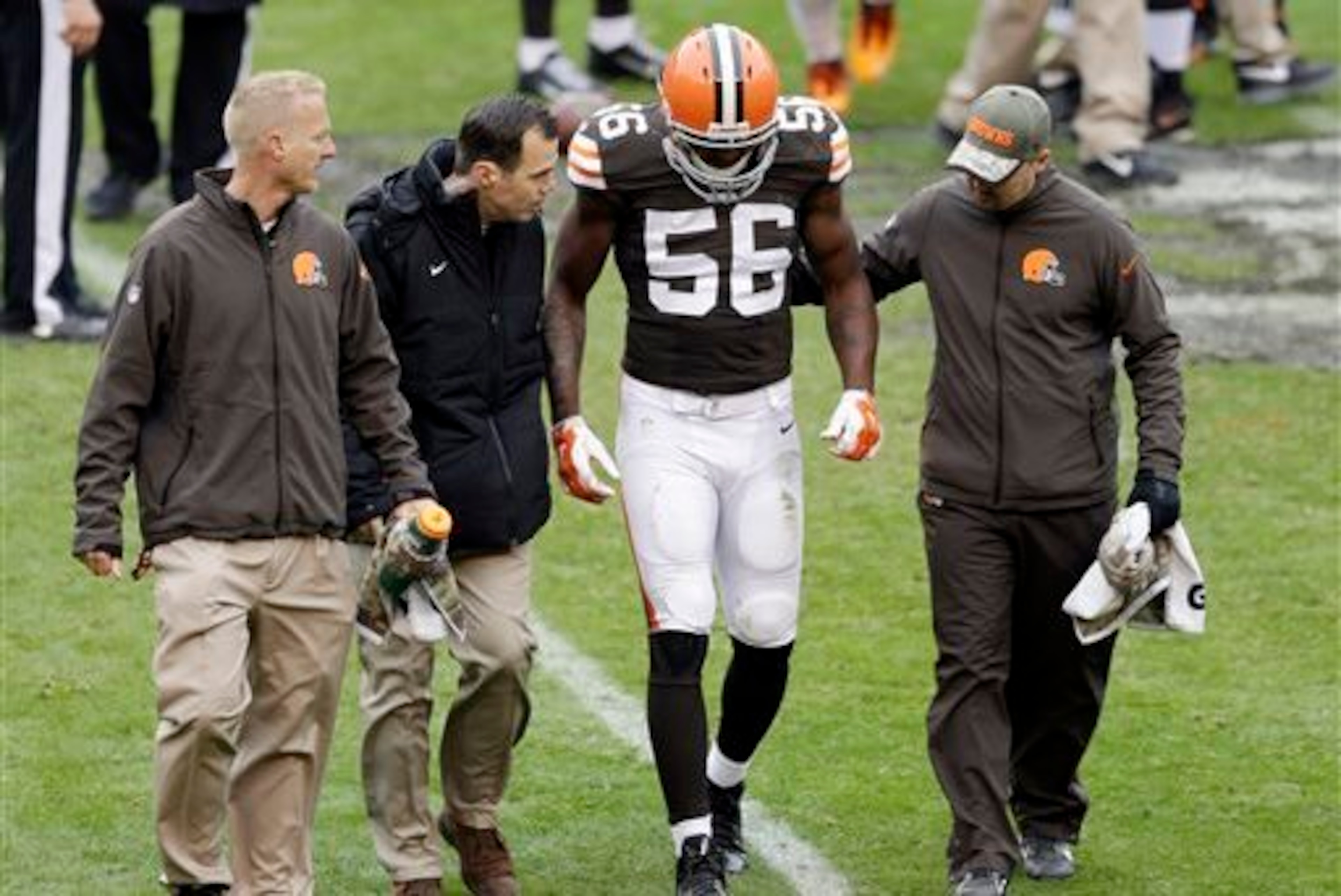Karlos Dansby is just one Browns defender who is currently injured. Tate's release frees up another roster spot.