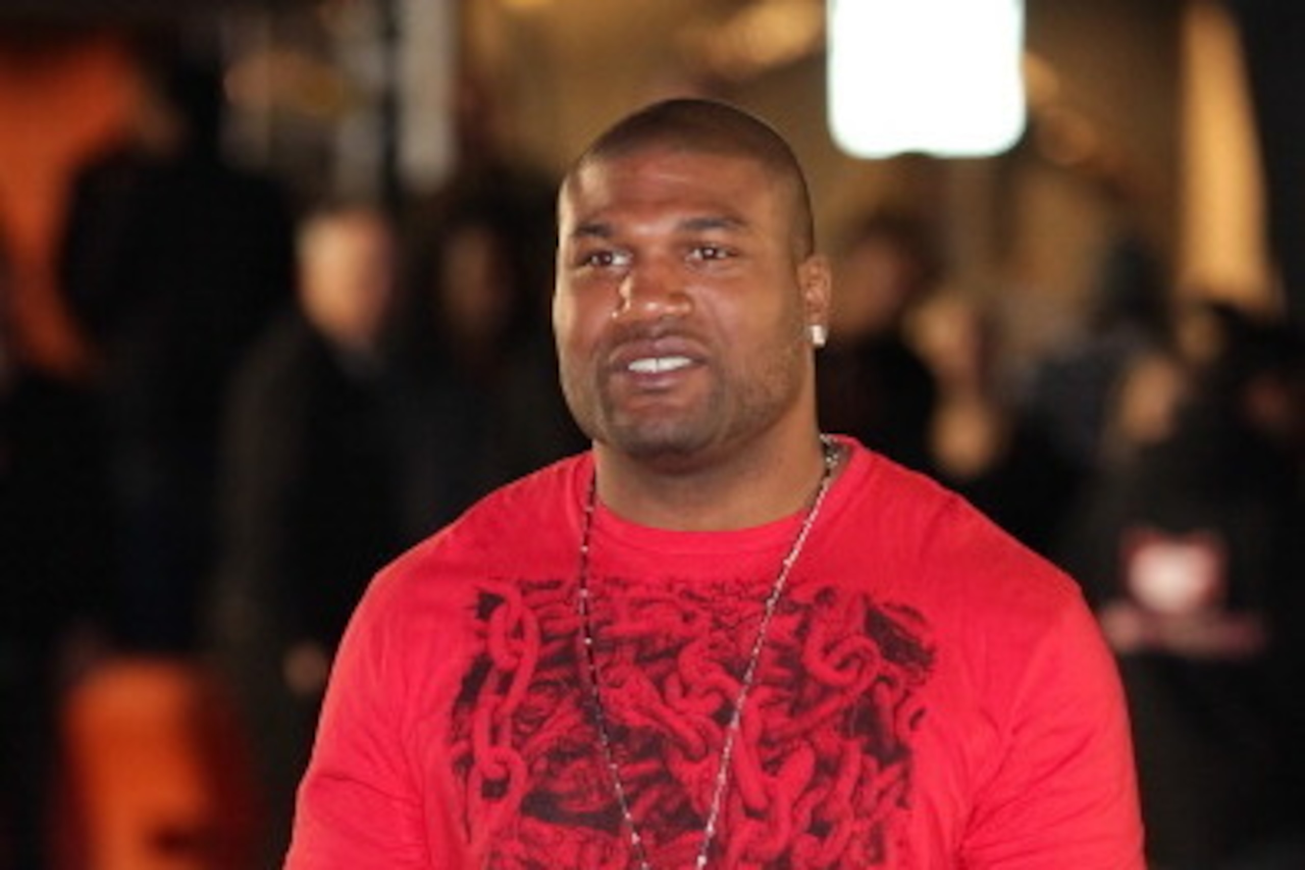LOS ANGELES, CA - JANUARY 21:  Quinton 'Rampage' Jackson attends the Pastrana-Waltrip Racing announcement of the 2011 NASCAR Nationwide partnership on January 21, 2011 in Los Angeles, California.  (Photo by Noel Vasquez/Getty Images for Waltrip Racing)