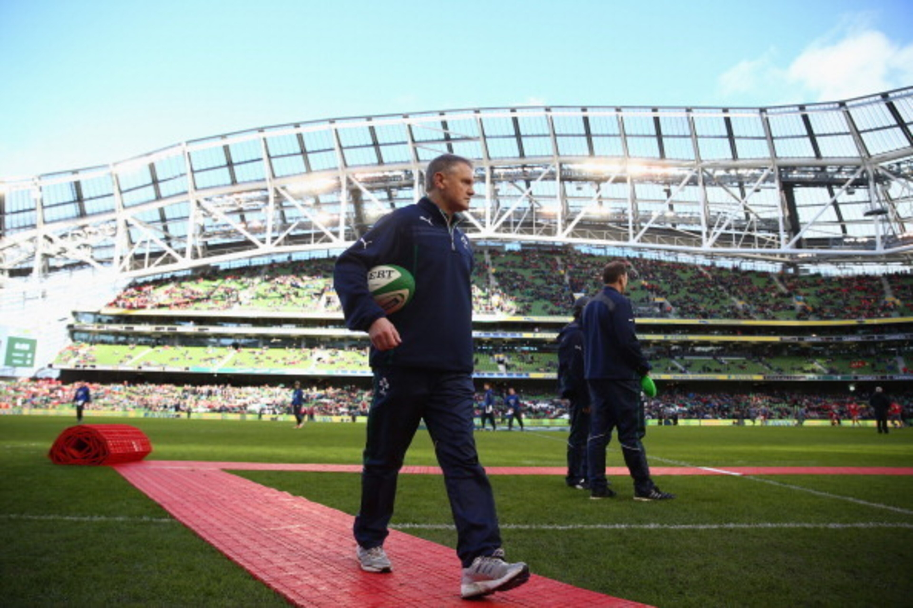 DUBLIN, IRELAND - FEBRUARY 08:  Joe Schmidt the Head Coach of Ireland during the RBS Six Nations match between Ireland and Wales at the Aviva Stadium on February 8, 2014 in Dublin, Ireland.  (Photo by Michael Steele/Getty Images)
