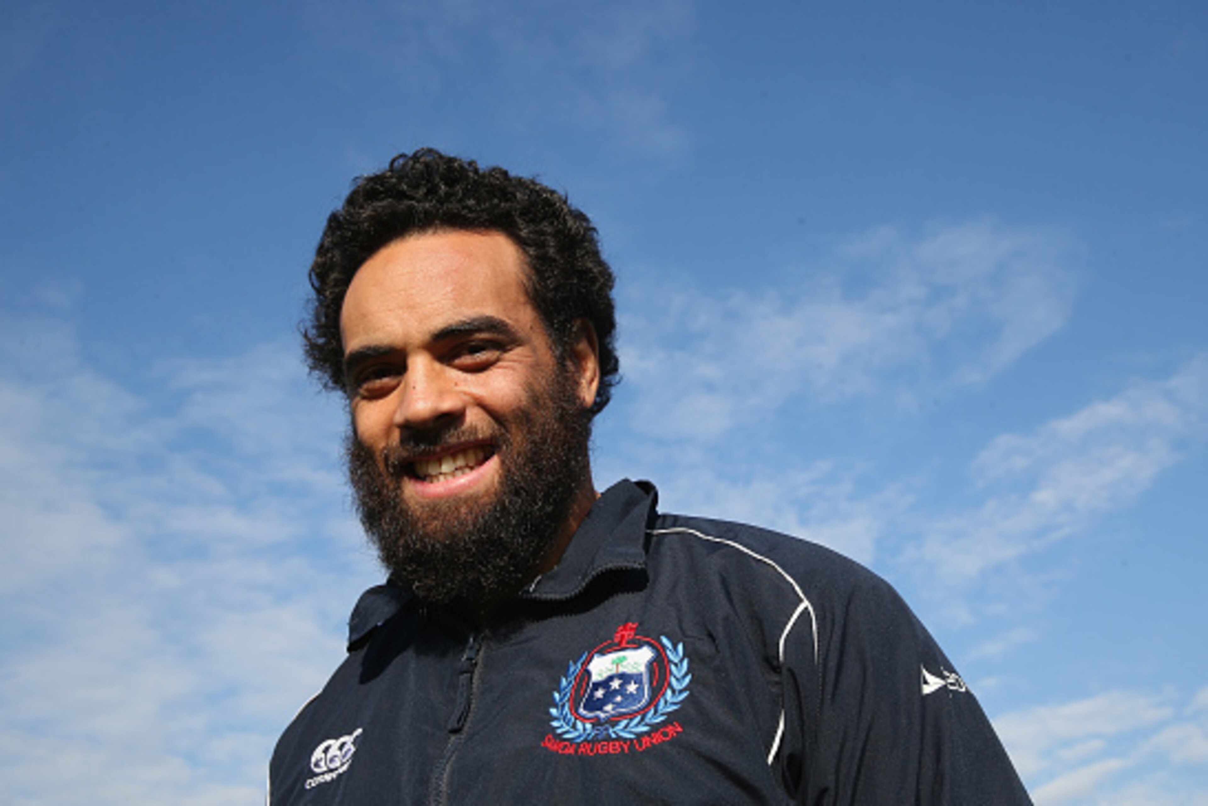 TEDDINGTON, ENGLAND - NOVEMBER 18: Kahn Fotuali'i of Samoa poses during the Samoa media session held at the Lensbury Club at on November 18, 2014 in Teddington, England. (Photo by David Rogers/Getty Images) TEDDINGTON, ENGLAND - NOVEMBER 18: Kahn Fotuali'i of Samoa poses during the Samoa media session held at the Lensbury Club at on November 18, 2014 in Teddington, England. (Photo by David Rogers/Getty Images)