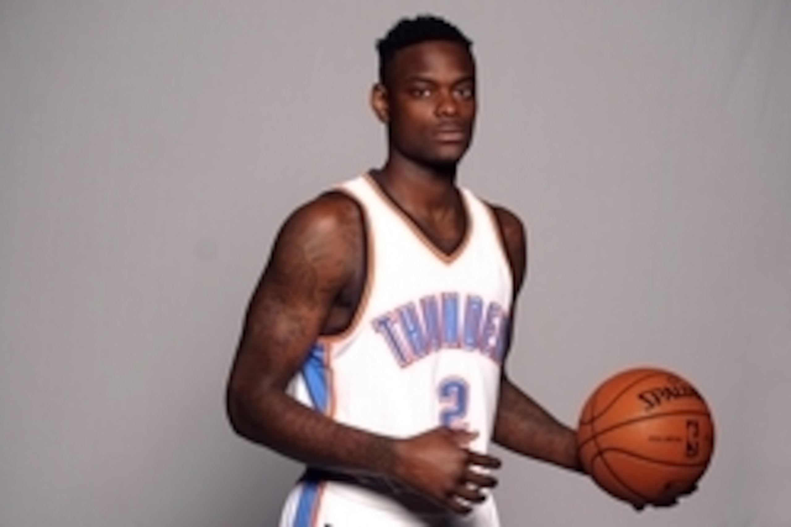 Sep 29, 2014; Oklahoma City, OK, USA; Oklahoma City Thunder guard Anthony Morrow (2) poses during media day at Chesapeake Energy Arena. Mandatory Credit: Mark D. Smith-USA TODAY Sports