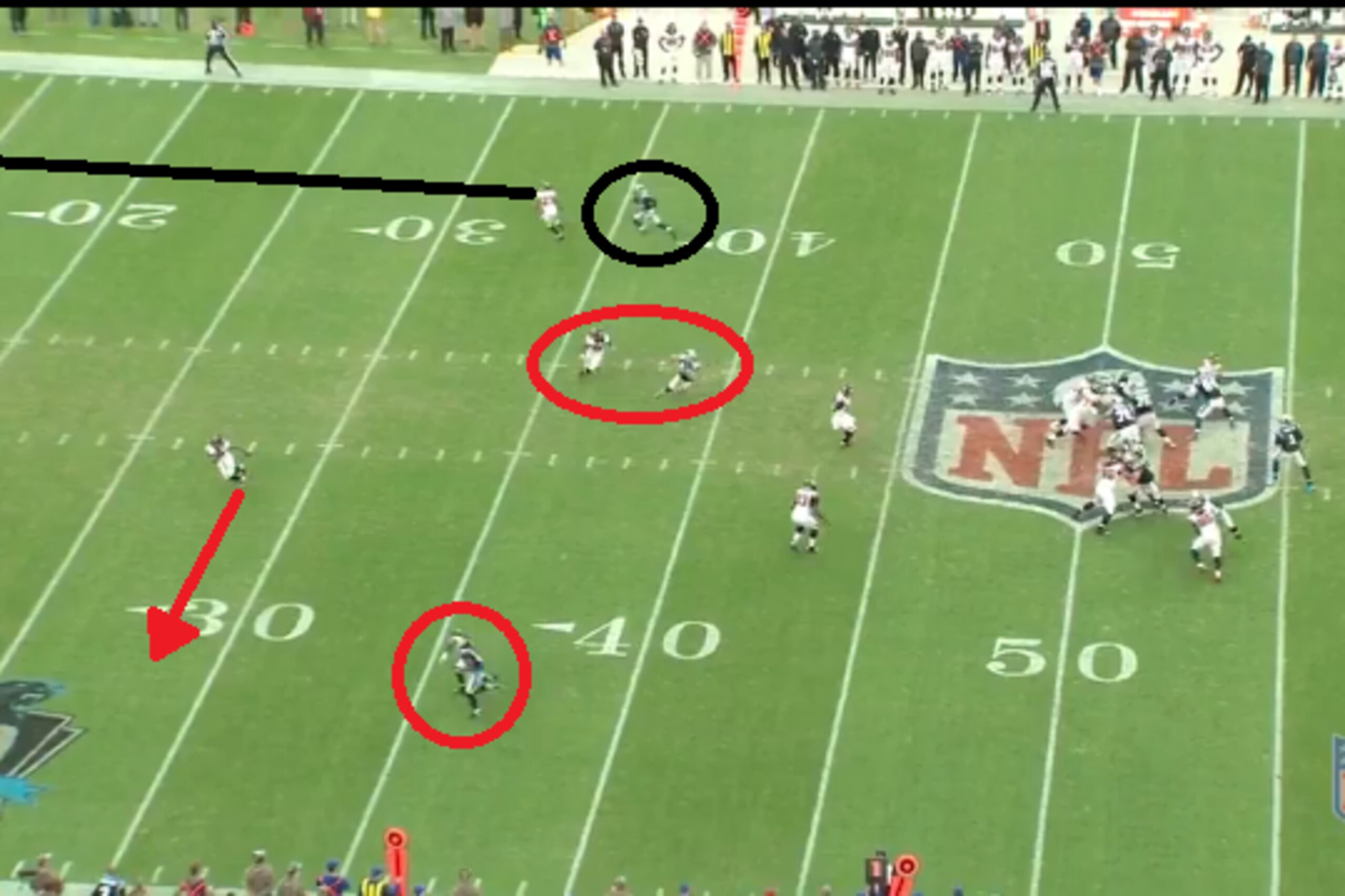 Philly Brown against one-on-one coverage