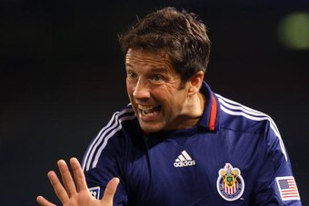 EAST RUTHERFORD, NJ - AUGUST 15:  Head Coach Preki Radosavljevic of the Chivas USA looks on from the bench against the New York Red Bulls at Giants Stadium in the Meadowlands on August 15 2009 in East Rutherford, New Jersey.  (Photo by Mike Stobe/Getty Im