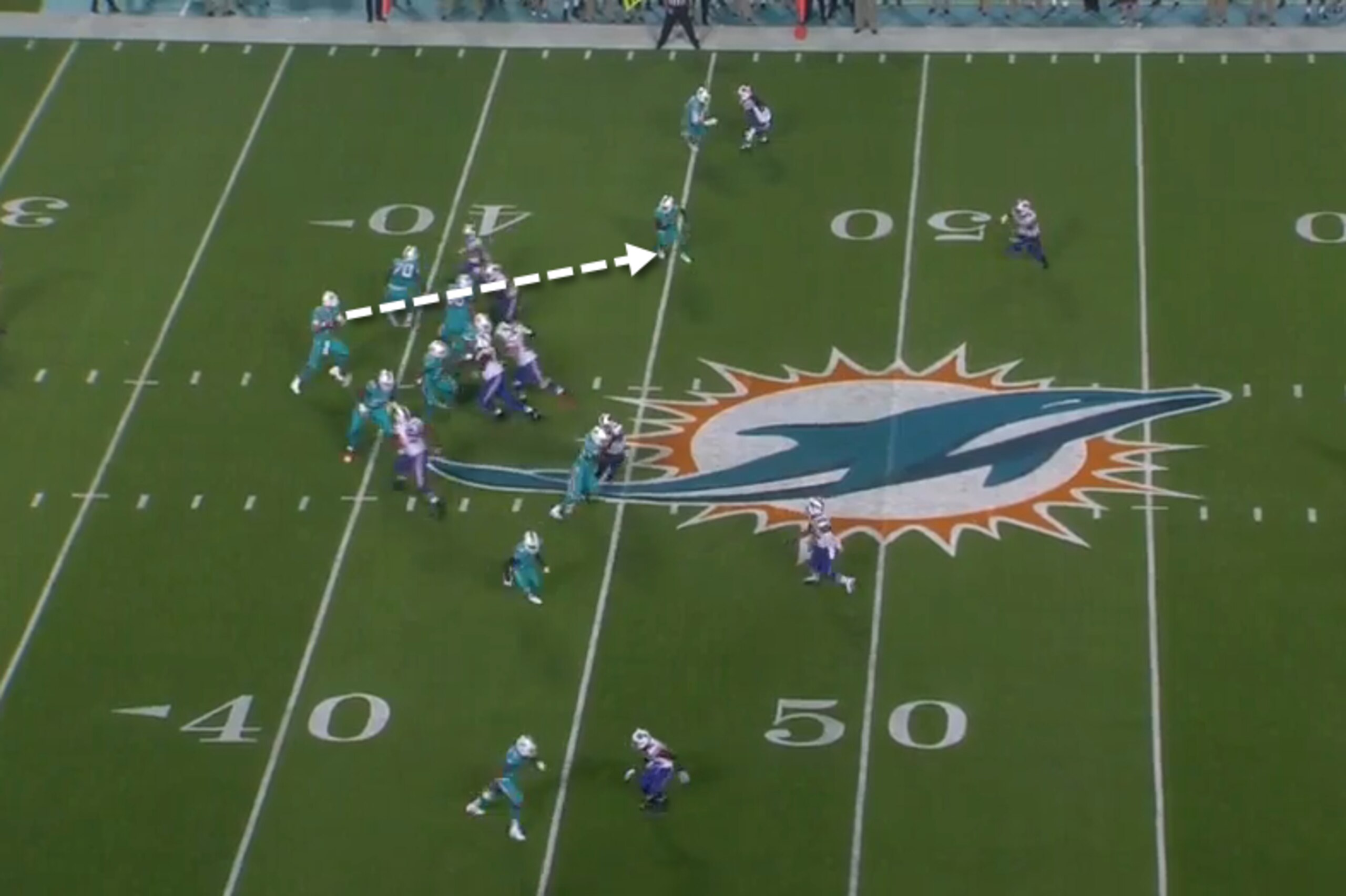 Tannehill is releasing his passes quickly, allowing his receivers to create with the ball.
