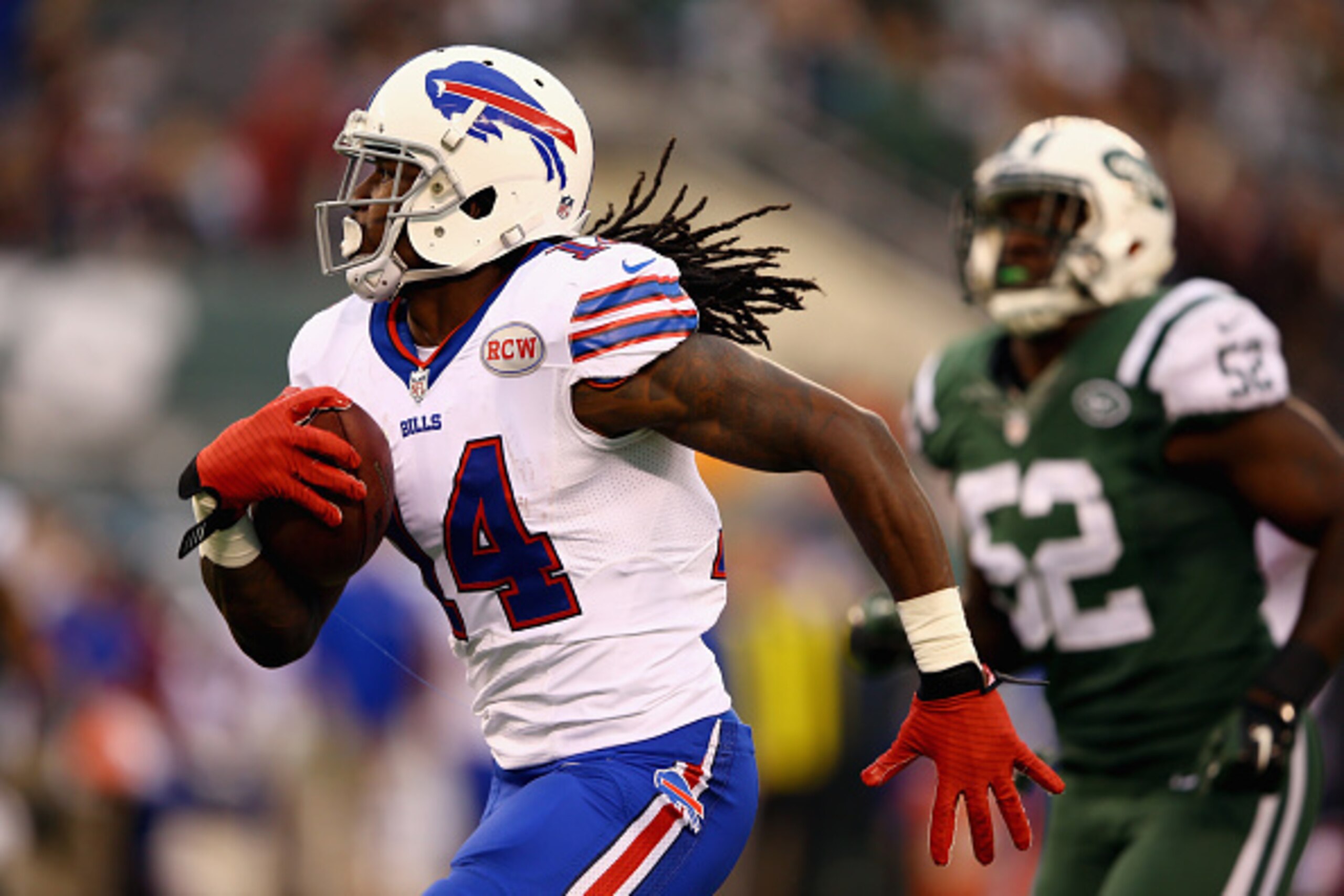EAST RUTHERFORD, NJ - OCTOBER 26: Sammy Watkins #14 of the Buffalo Bills runs in a 61-yard touchdown against the New York Jets in the fourth quarter at MetLife Stadium on October 26, 2014 in East Rutherford, New Jersey. (Photo by Al Bello/Getty Images) EAST RUTHERFORD, NJ - OCTOBER 26: Sammy Watkins #14 of the Buffalo Bills runs in a 61-yard touchdown against the New York Jets in the fourth quarter at MetLife Stadium on October 26, 2014 in East Rutherford, New Jersey. (Photo by Al Bello/Getty Images)