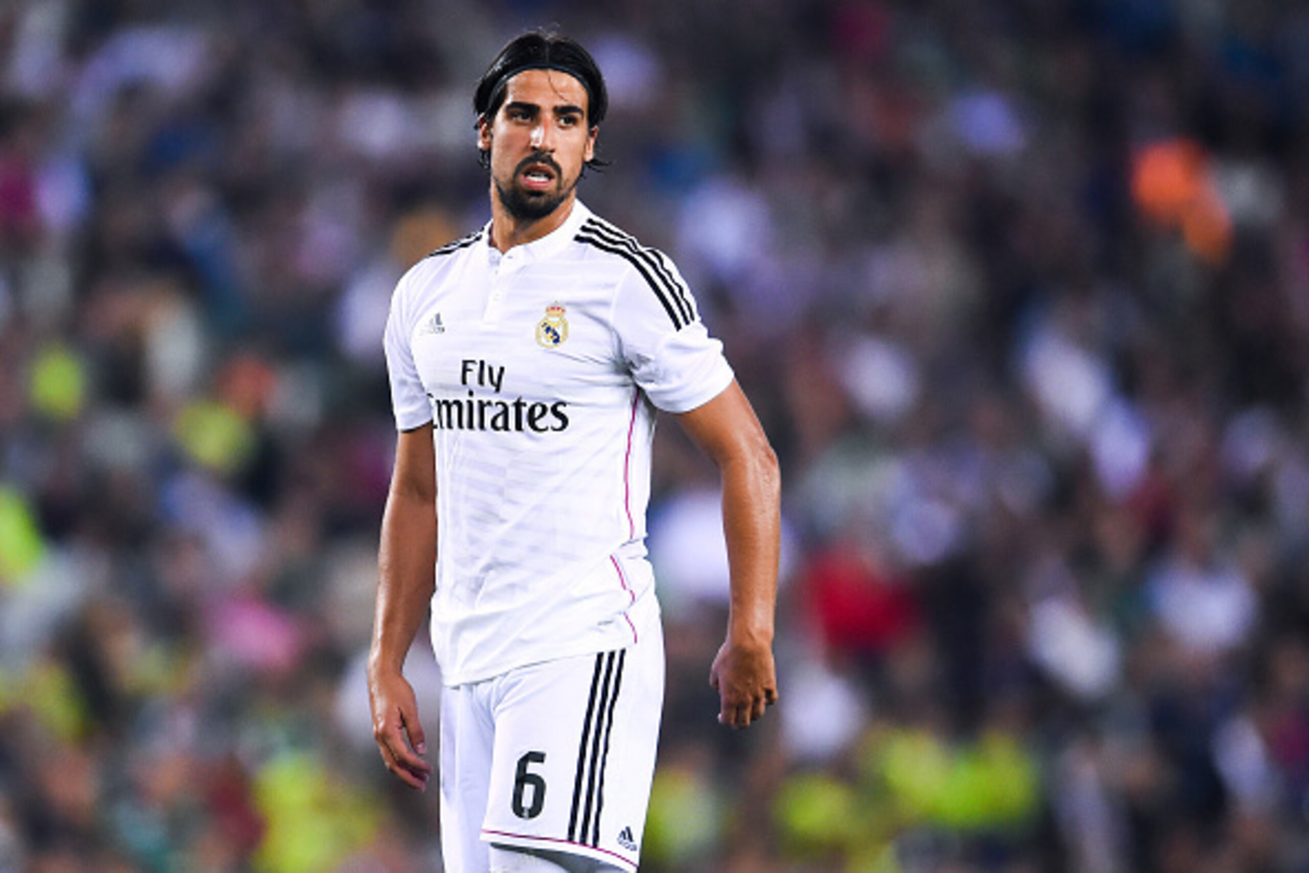 BARCELONA, SPAIN - OCTOBER 29: Sami Khedira of Real Madrid CF looks on during the Copa Del Rey Round of 32 first leg match at Power8 Stadium on October 29, 2014 in Barcelona, Spain. (Photo by David Ramos/Getty Images) BARCELONA, SPAIN - OCTOBER 29: Sami Khedira of Real Madrid CF looks on during the Copa Del Rey Round of 32 first leg match at Power8 Stadium on October 29, 2014 in Barcelona, Spain. (Photo by David Ramos/Getty Images)