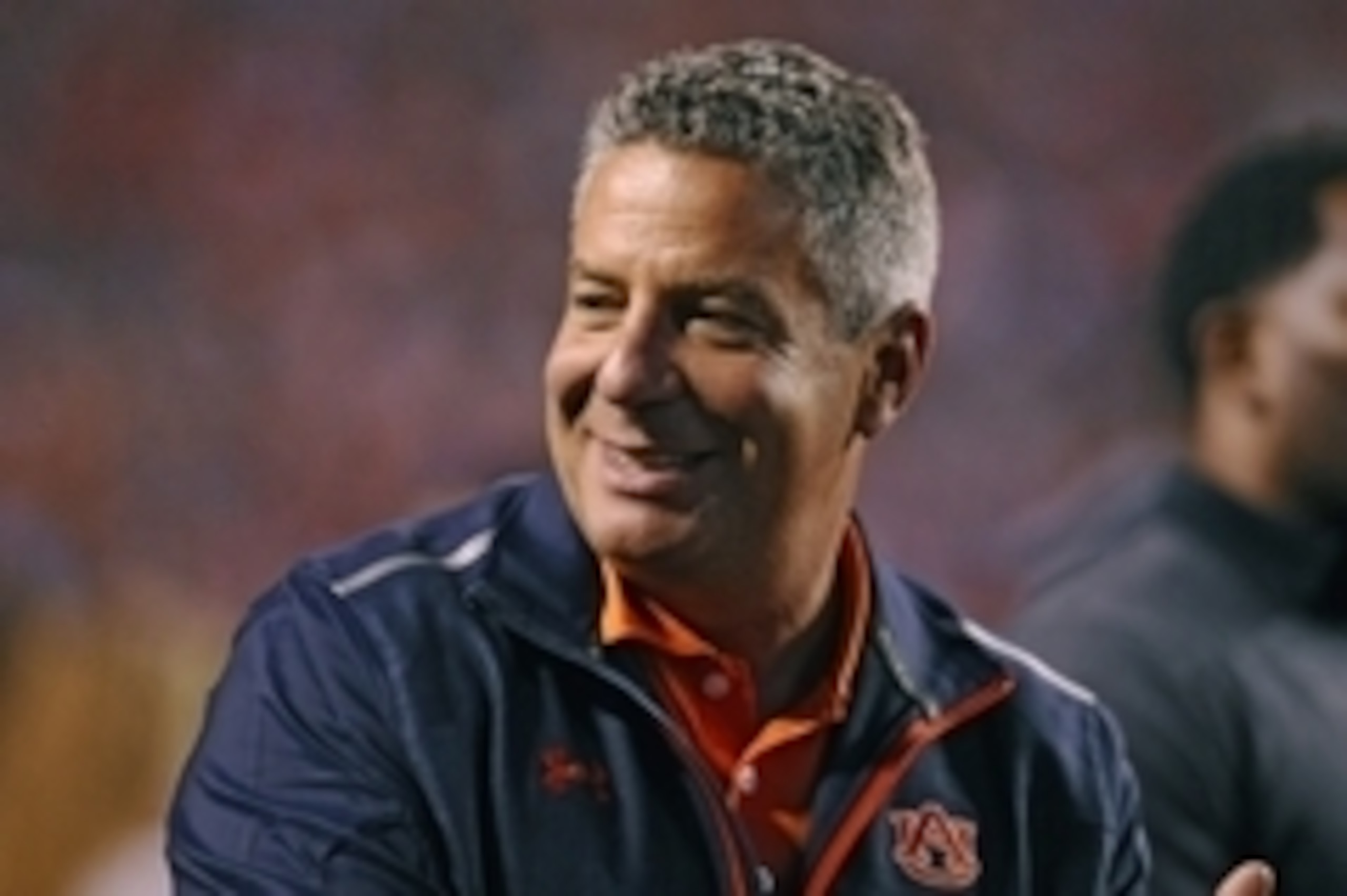 Oct 25, 2014; Auburn, AL, USA; Auburn Tigers basketball head coach Bruce Pearl on the sidelines during the game between the Auburn Tigers and the South Carolina Gamecocks at Jordan Hare Stadium. Auburn won 42-35. Mandatory Credit: Shanna Lockwood-USA TODA Oct 25, 2014; Auburn, AL, USA; Auburn Tigers basketball head coach Bruce Pearl on the sidelines during the game between the Auburn Tigers and the South Carolina Gamecocks at Jordan Hare Stadium. Auburn won 42-35. Mandatory Credit: Shanna Lockwood-USA TODA