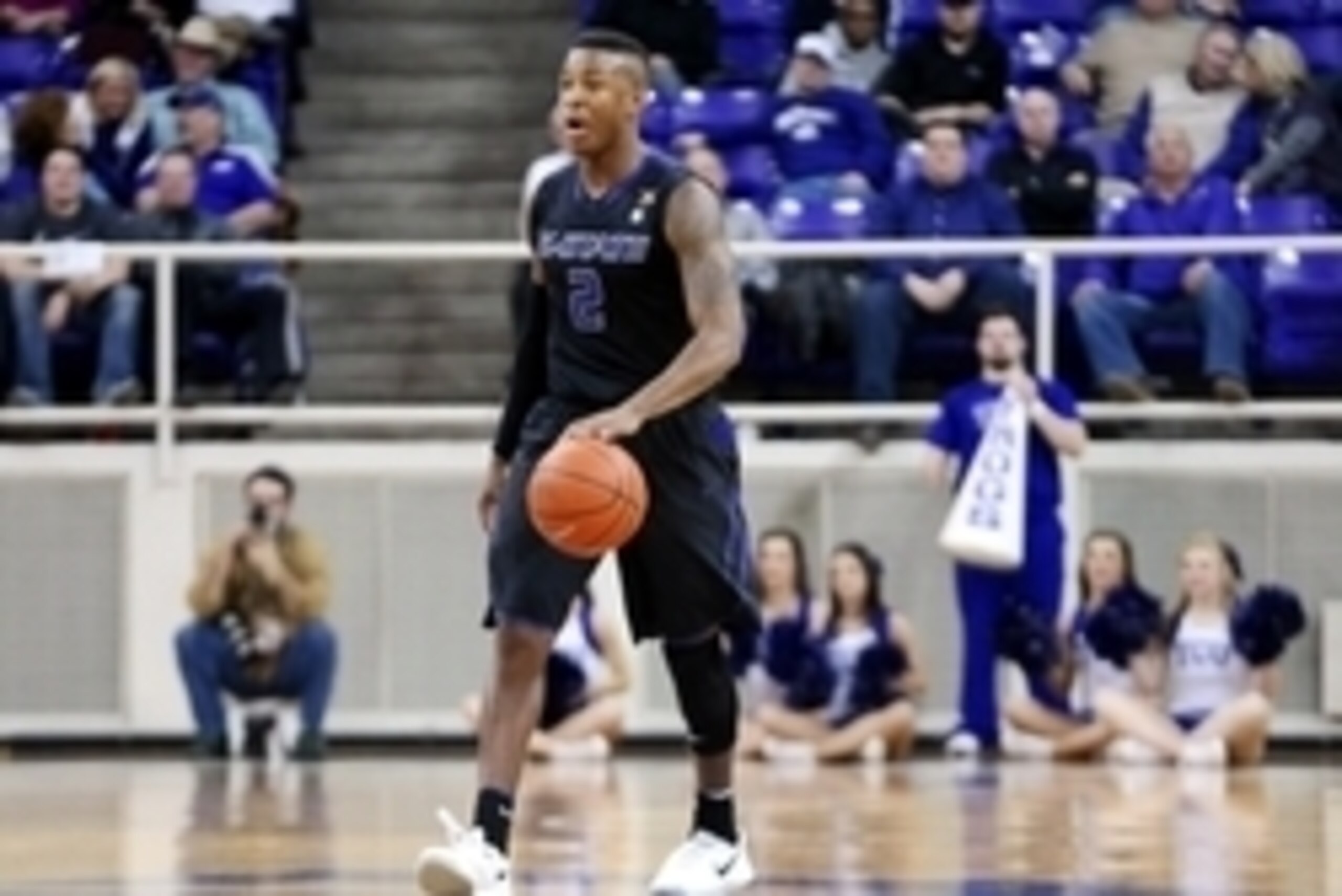 Jan 7, 2014; Fort Worth, TX, USA; Kansas State Wildcats guard Marcus Foster (2) dribbles during the game against the TCU Horned Frogs at Daniel-Meyer Coliseum. Kansas State won 65-47. Mandatory Credit: Kevin Jairaj-USA TODAY Sports