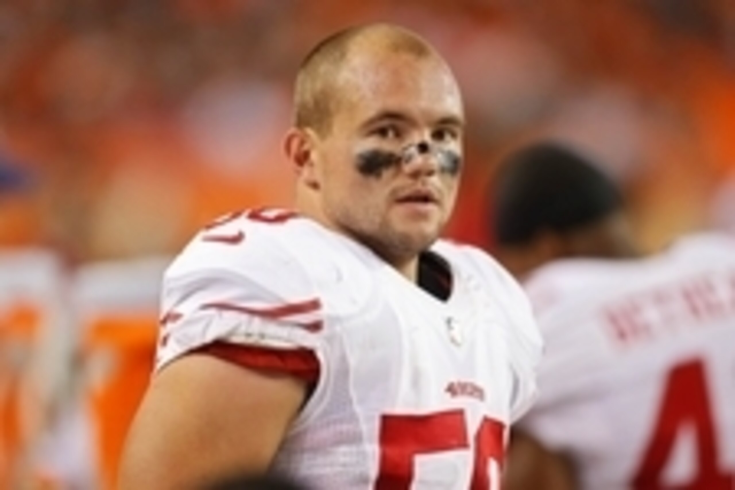 Oct 19, 2014; Denver, CO, USA; San Francisco 49ers inside linebacker Chris Borland (50) during the game against the Denver Broncos at Sports Authority Field at Mile High. Mandatory Credit: Chris Humphreys-USA TODAY Sports Oct 19, 2014; Denver, CO, USA; San Francisco 49ers inside linebacker Chris Borland (50) during the game against the Denver Broncos at Sports Authority Field at Mile High. Mandatory Credit: Chris Humphreys-USA TODAY Sports