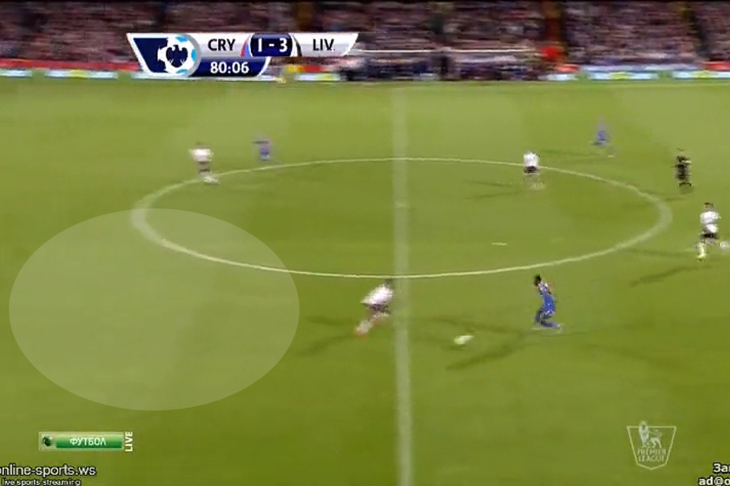 Bolasie blazes past Johnson on the way to make it 2-3.