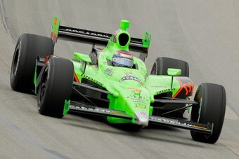 SPARTA, KY - OCTOBER 1:  Danica Patrick, driver of the #7 Team GoDaddy Andretti Autosport Dallara Honda, drives during practice for the IndyCar Series Kentucky Indy 300 at Kentucky Speedway on October 1, 2011 in Sparta, Kentucky. (Photo by Justin Edmonds/