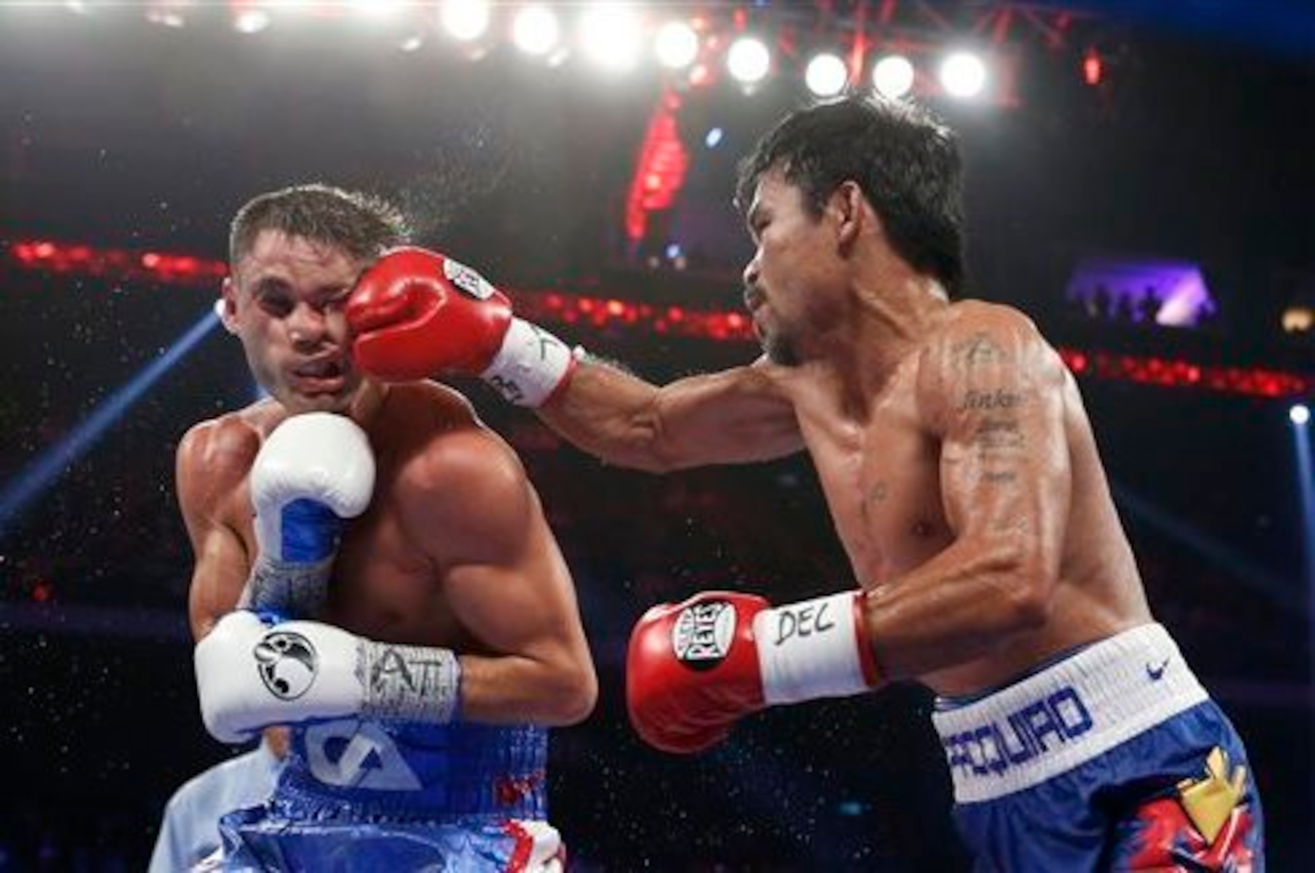 Pacquiao's aggressive style was too much for Algieri. Pacquiao's aggressive style was too much for Algieri.
