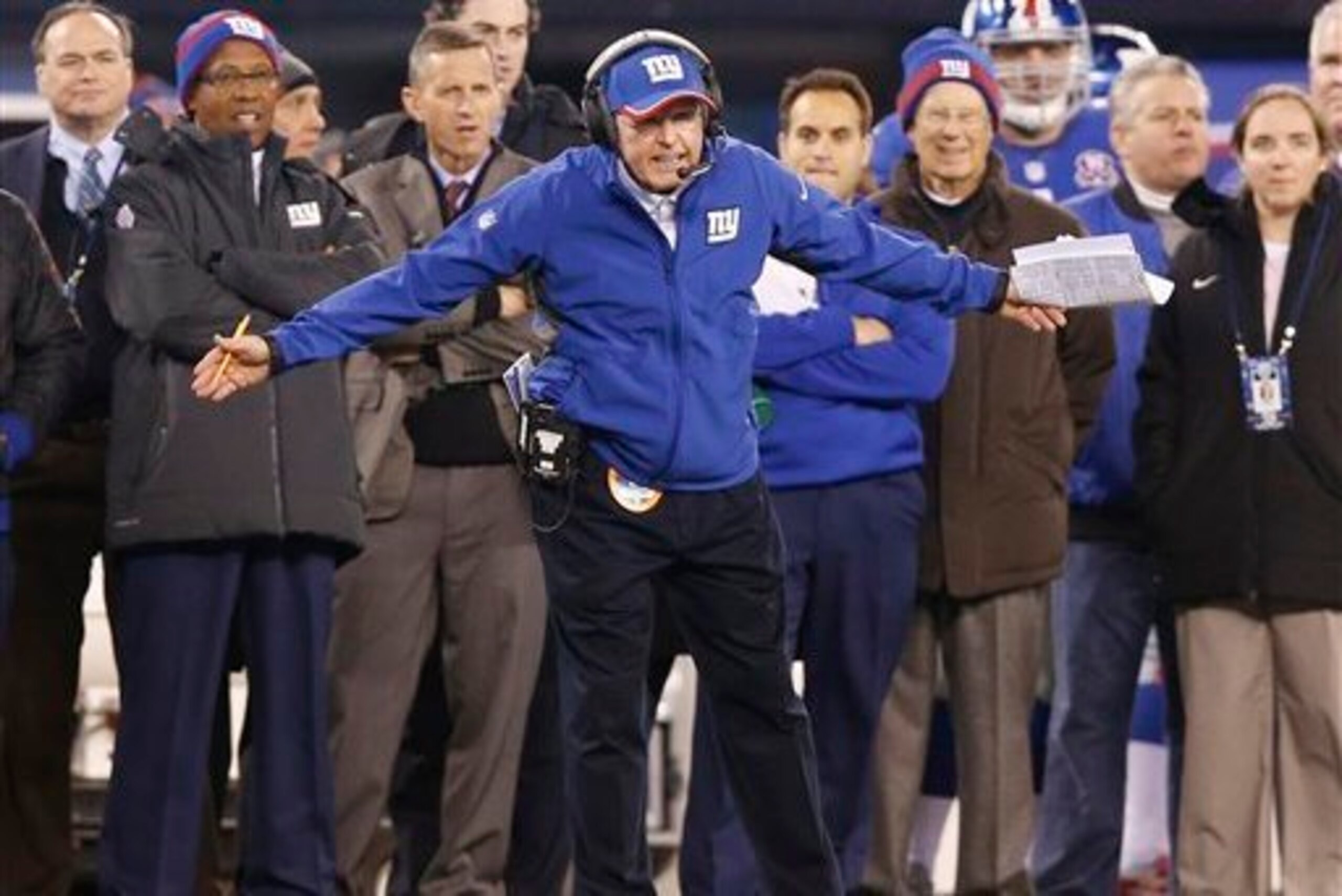 Giants head coach Tom Coughlin's team can't seem to buy a win this year.