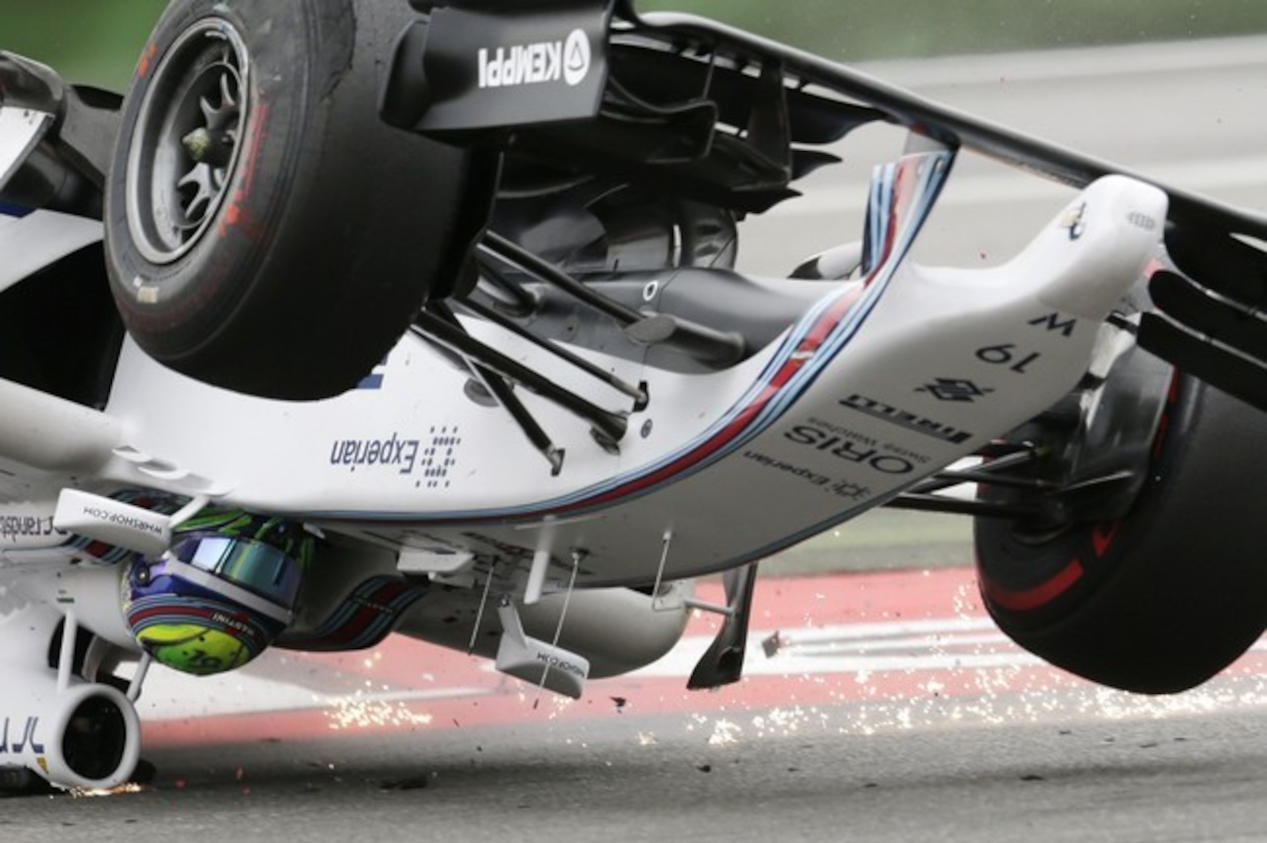 Massa's spectacular departure from the German Grand Prix.
