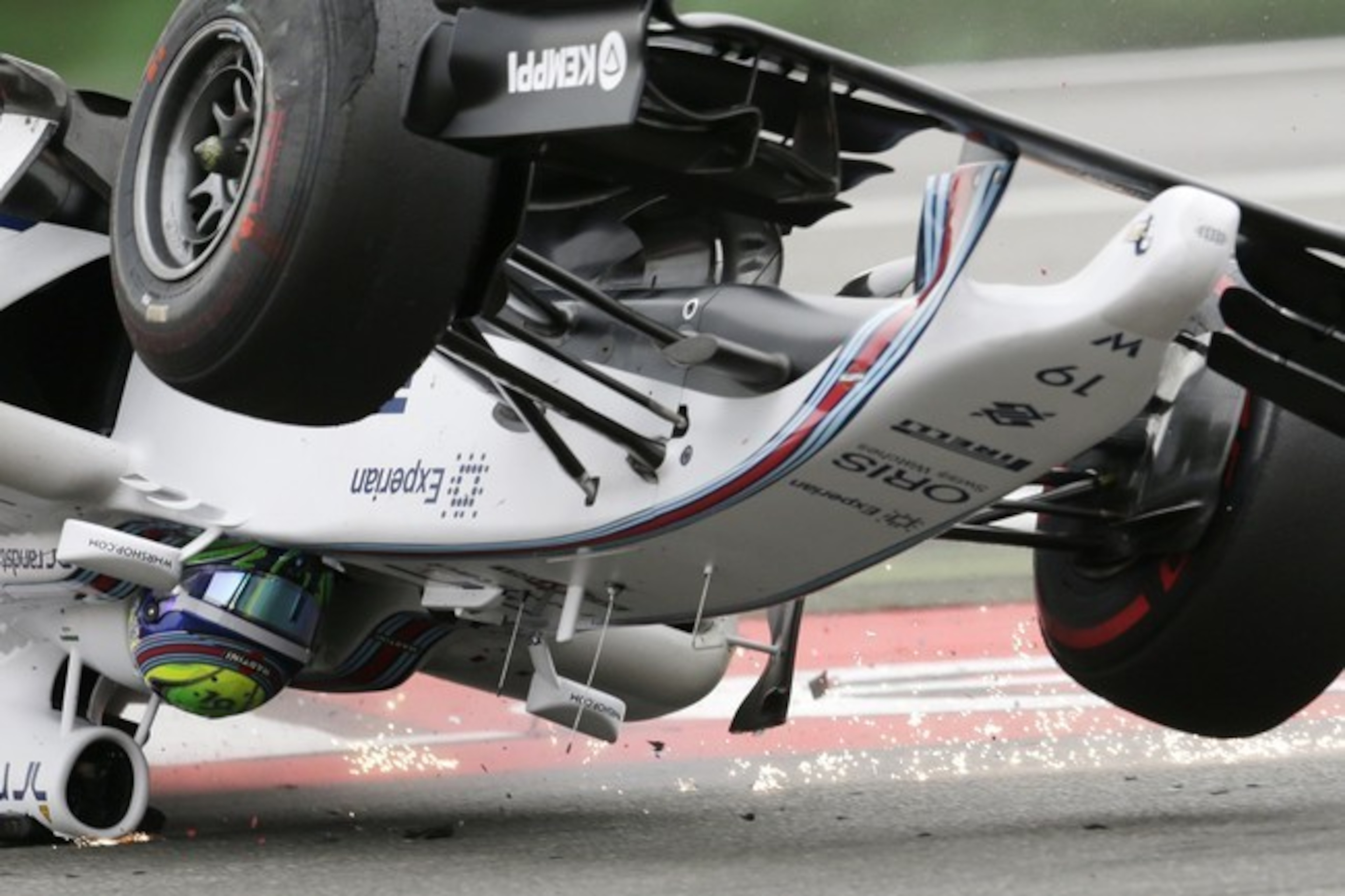 Massa's spectacular departure from the German Grand Prix.