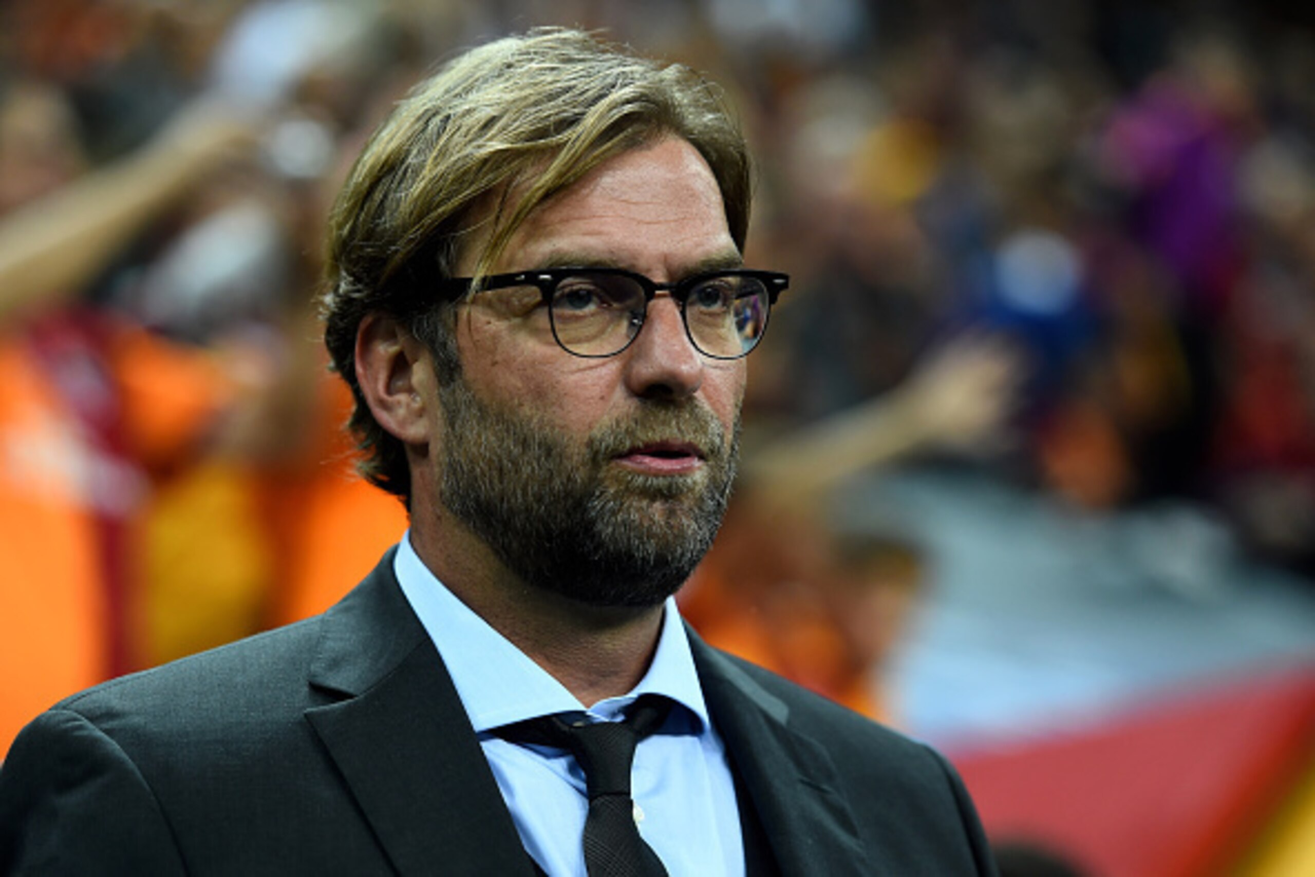 ISTANBUL, TURKEY - OCTOBER 22:  Jurgen Klopp the manager of Borussia Dortmund looks on prior to kickoff during UEFA Champions League Group D match between Galatasaray and Borussia Dortmund at Turk Telekom Arena on October 22, 2014 in Istanbul, Turkey.  (P