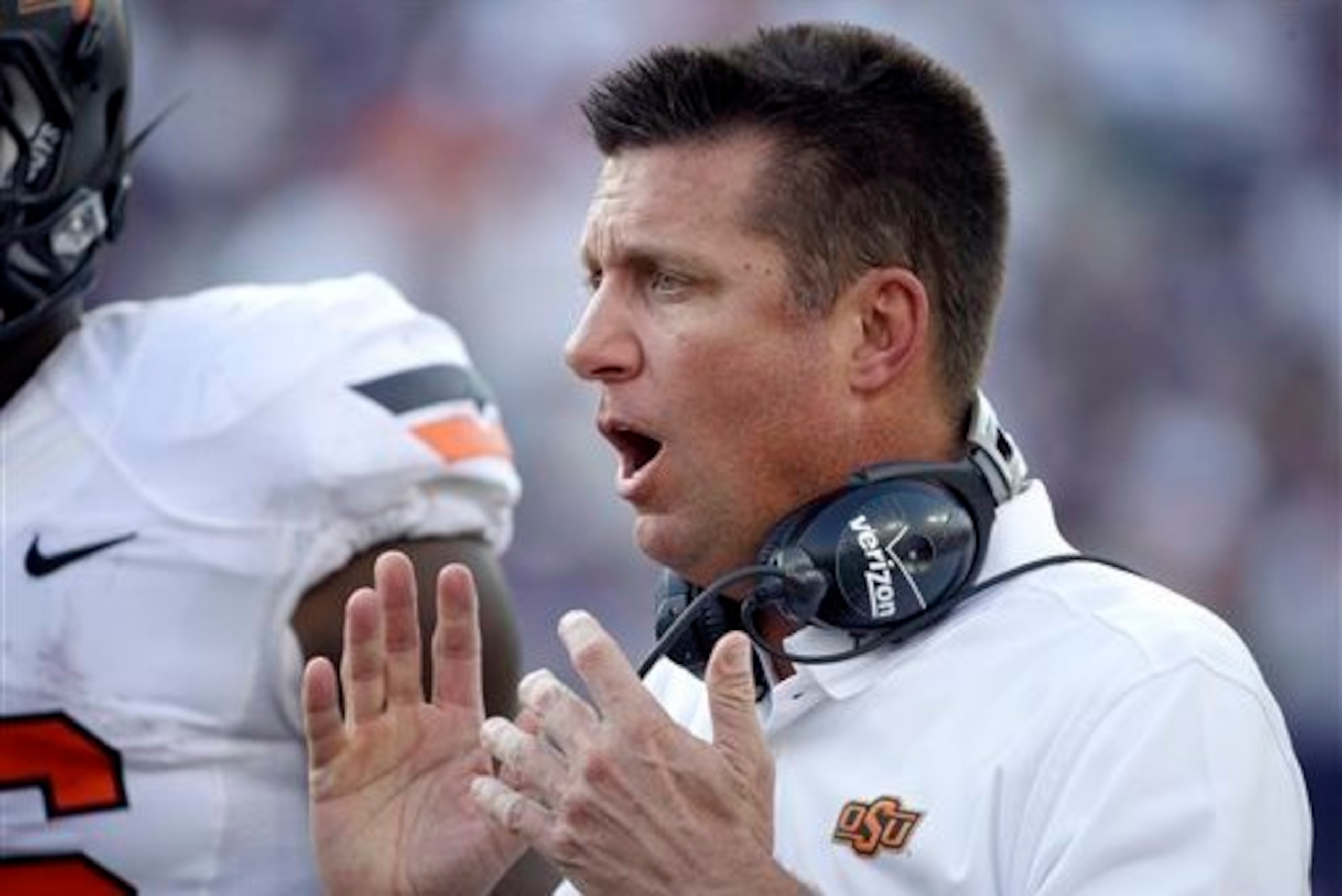 Oklahoma State head coach Mike Gundy