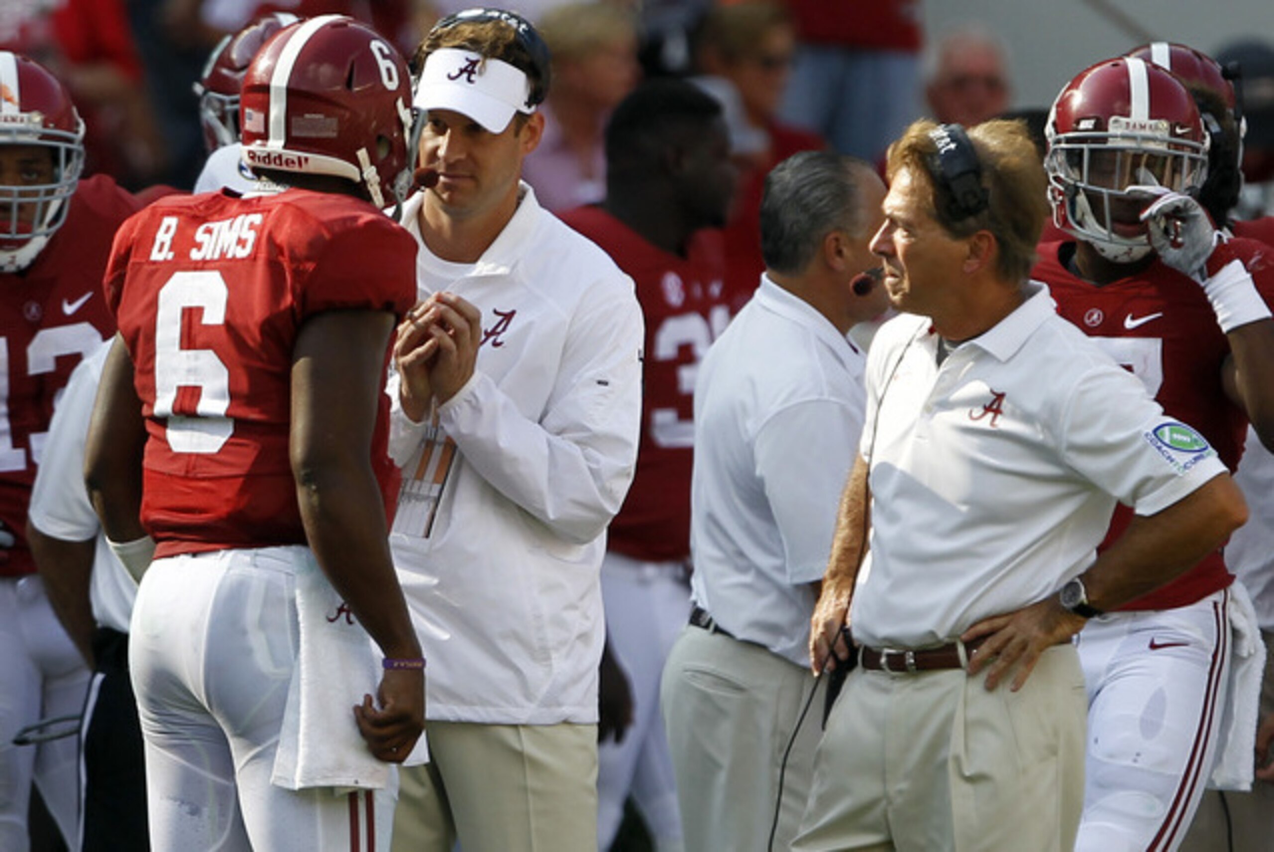 Kiffin has spent his first season in Tuscaloosa tutoring Blake Sims on the intricacies of the West Coast offense. Kiffin has spent his first season in Tuscaloosa tutoring Blake Sims on the intricacies of the West Coast offense.