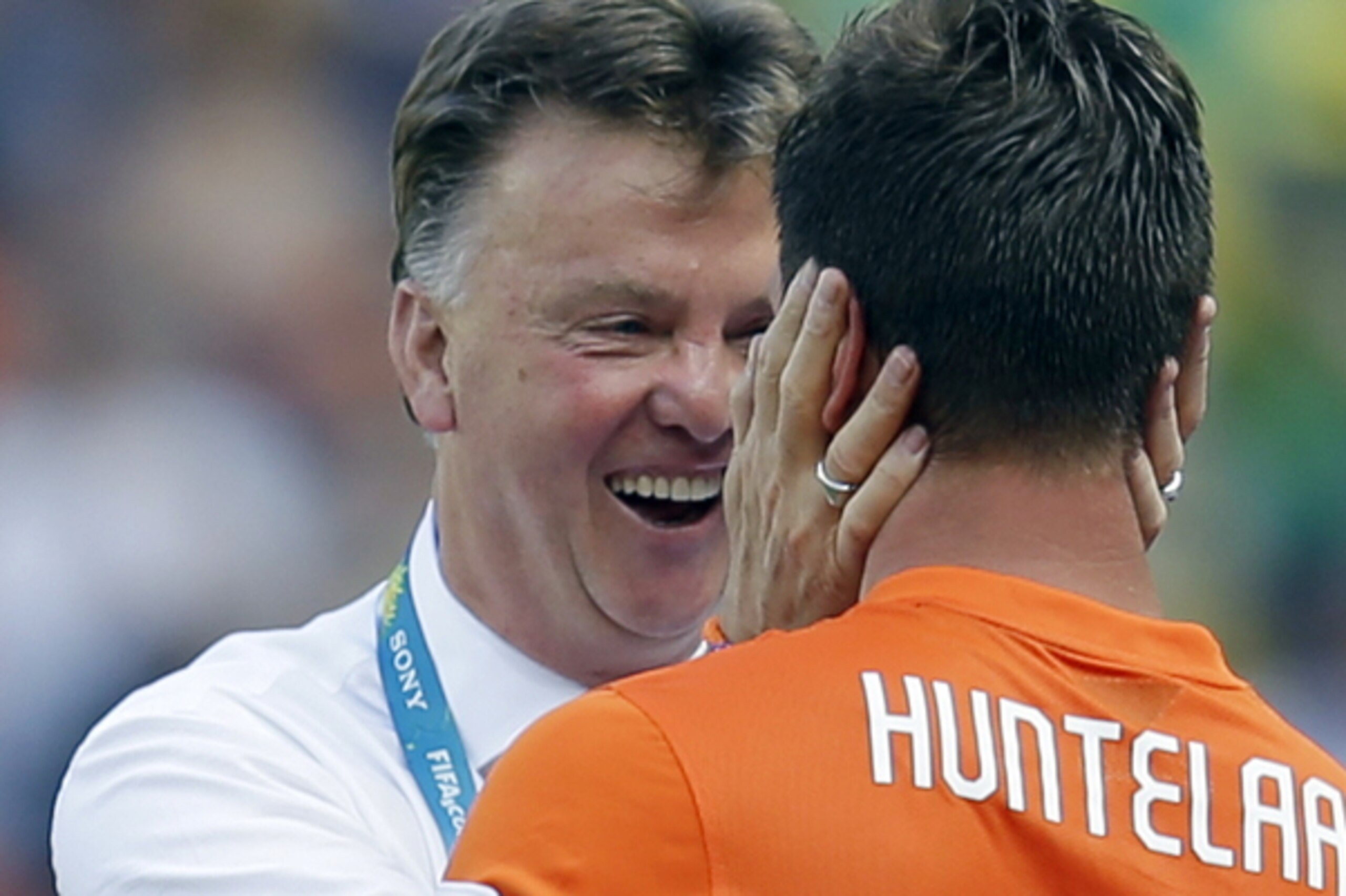 Van Gaal's reaction to Huntelaar's winner in Brazil illustrated his approach to man management.