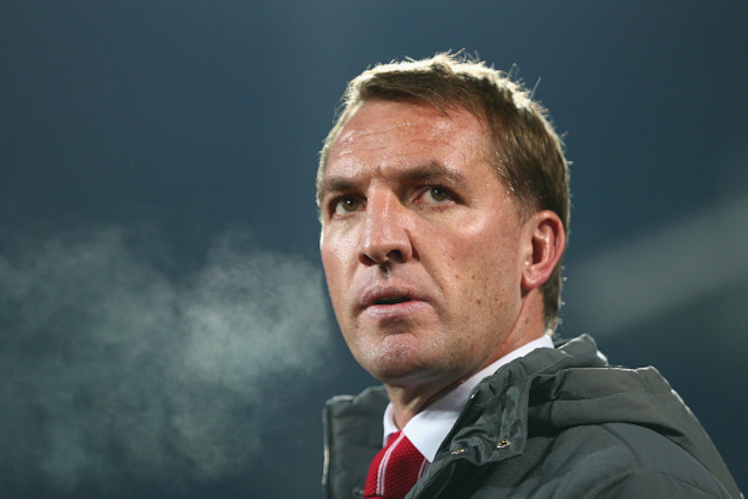 SOFIA, BULGARIA - NOVEMBER 26:  Brendan Rodgers the manager of Liverpool looks on from the bench during the UEFA Champions League Group B match between Ludogorets Razgrad and Liverpool at the Vasil Levski Stadium on November 26, 2014 in Sofia, Bulgaria.  