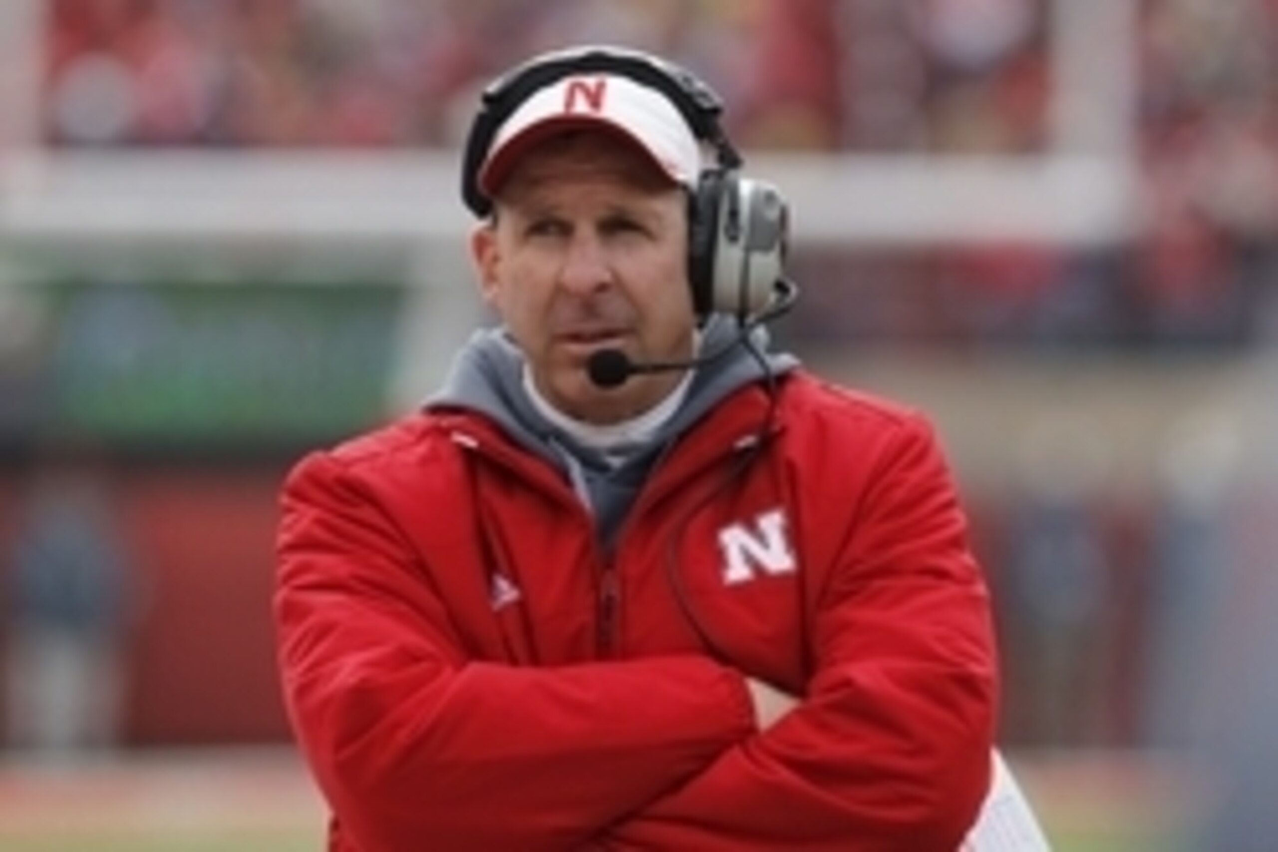 Nov 22, 2014; Lincoln, NE, USA; Nebraska Cornhuskers head coach Bo Pelini walks the sideline against Minnesota Golden Gophers in the first half at Memorial Stadium. Mandatory Credit: Bruce Thorson-USA TODAY Sports