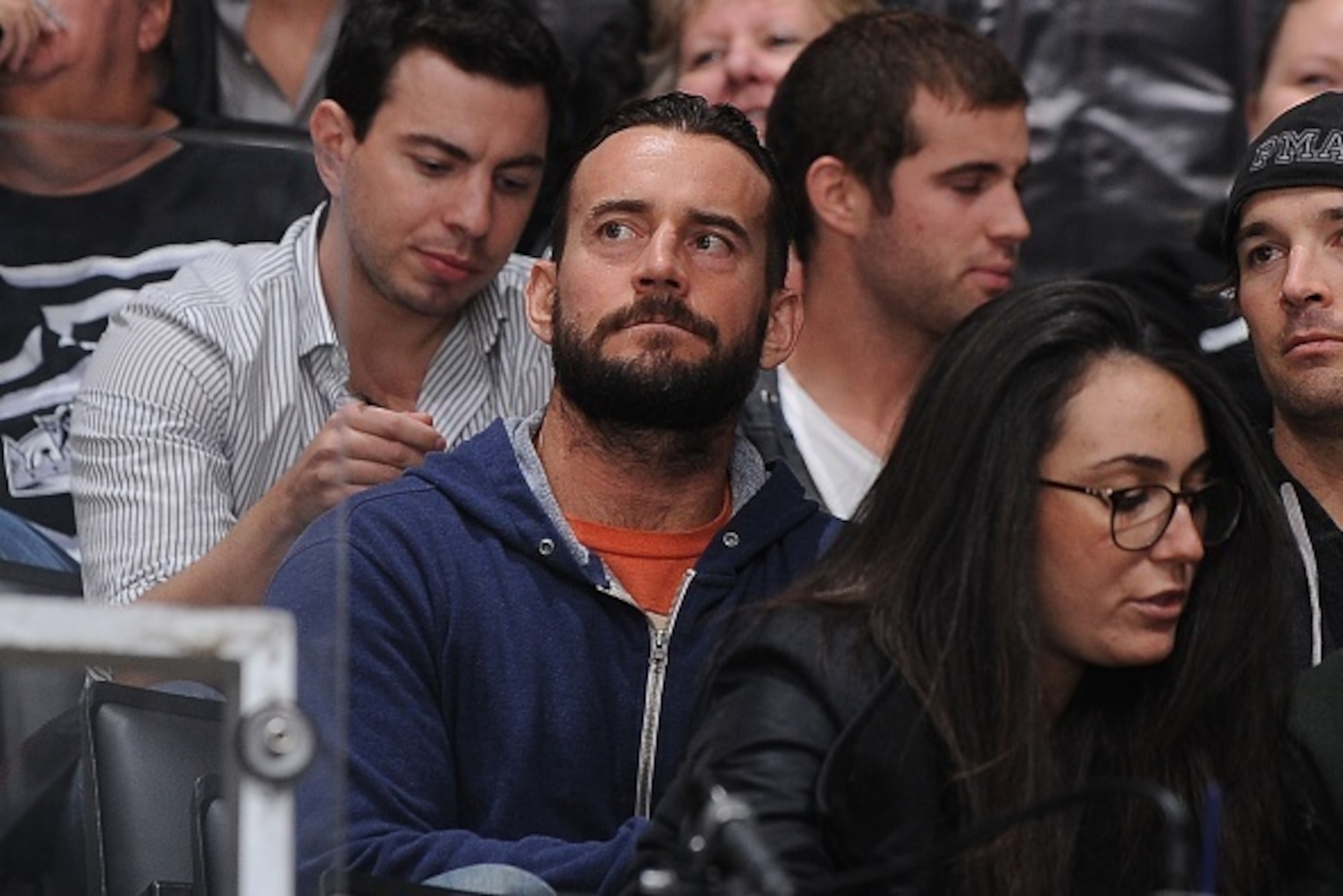 LOS ANGELES, CA - NOVEMBER 6: CM Punk attends a game between the Los Angeles Kings and the New York Islanders at STAPLES Center on November 6, 2014 in Los Angeles, California. (Photo by Juan Ocampo/NHLI via Getty Images)