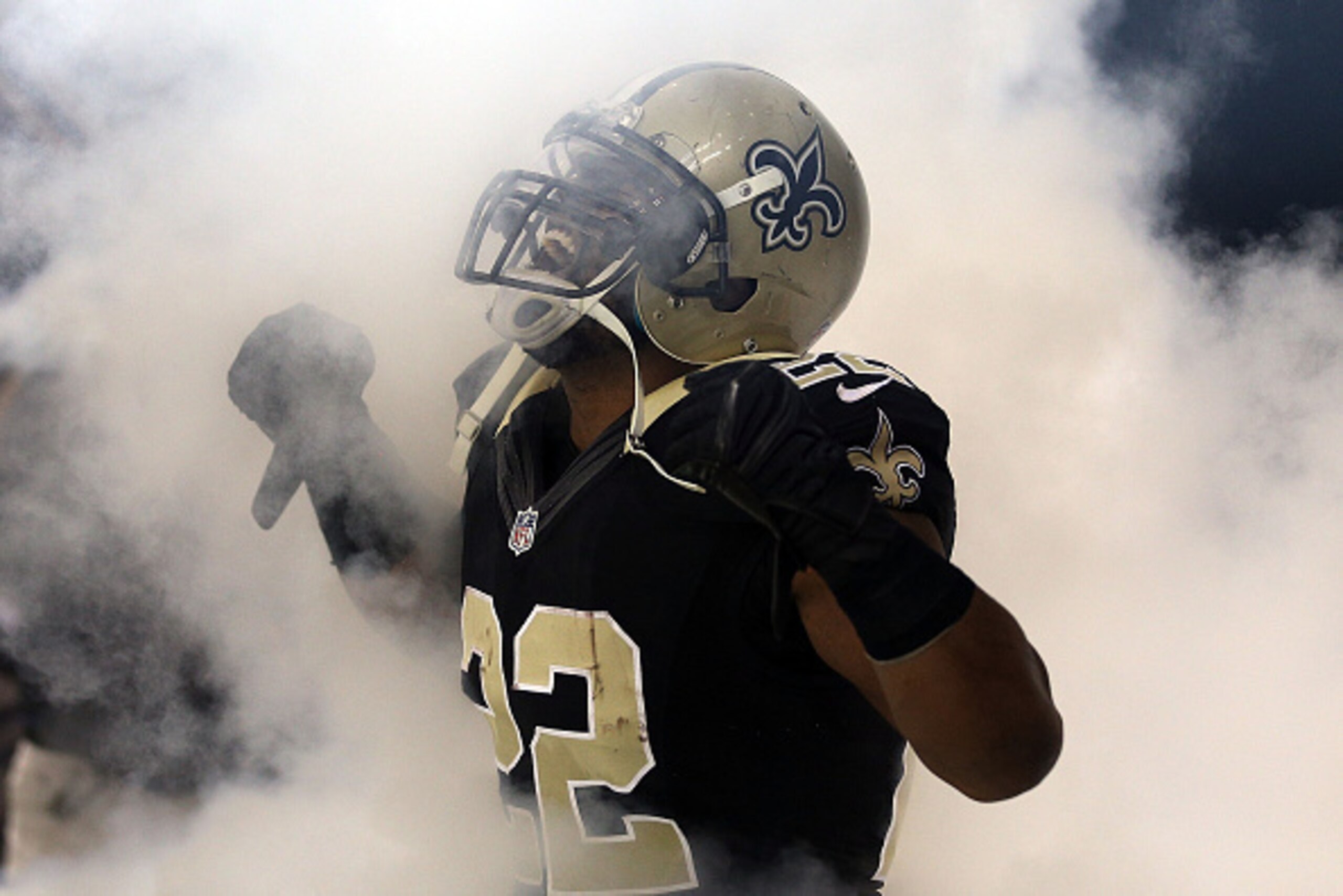 NEW ORLEANS, LA - NOVEMBER 24:  Mark Ingram #22 of the New Orleans Saints takes the field prior to a game against the Baltimore Ravens at the Mercedes-Benz Superdome on November 24, 2014 in New Orleans, Louisiana.  (Photo by Chris Graythen/Getty Images)