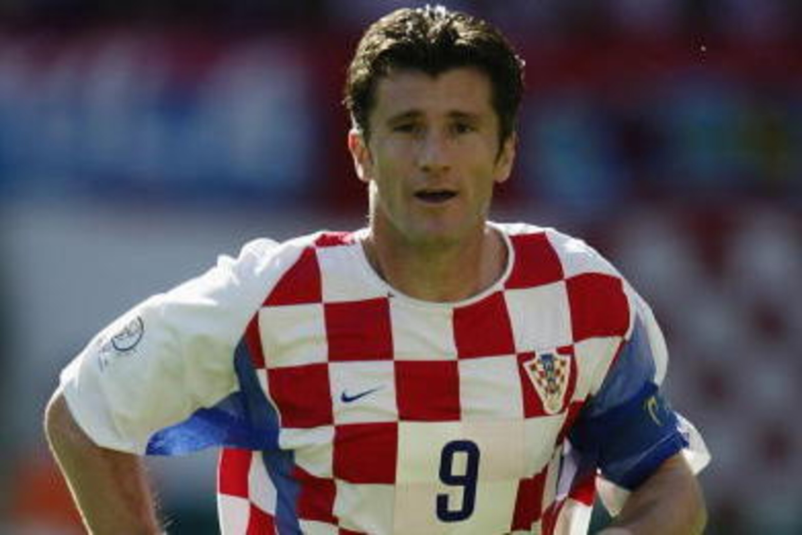 NIIGATA - JUNE 3:  Davor Suker of Croatia in action during the Croatia v Mexico, Group G, World Cup Group Stage match played at the Niigata Prefectural Stadium, Niigata, Japan on June 3, 2002. Mexico won the match 1-0. (Photo by David Cannon/Getty Images)