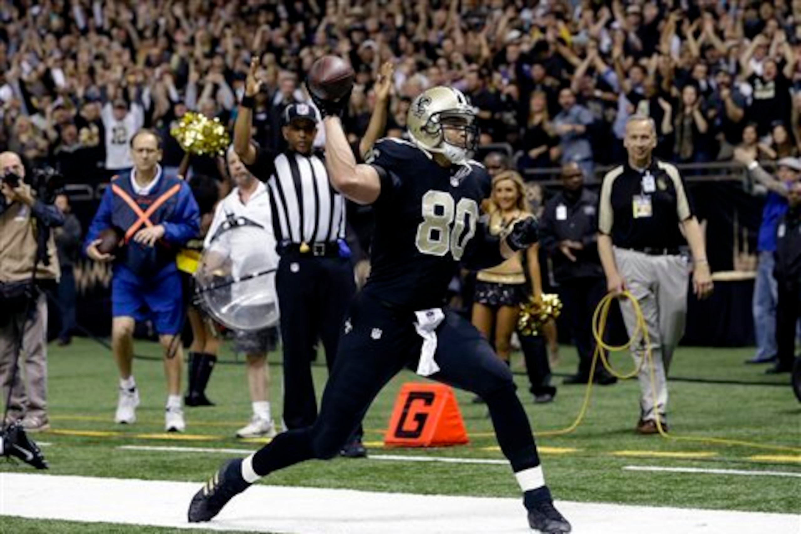 Jimmy Graham has nine touchdowns this season.