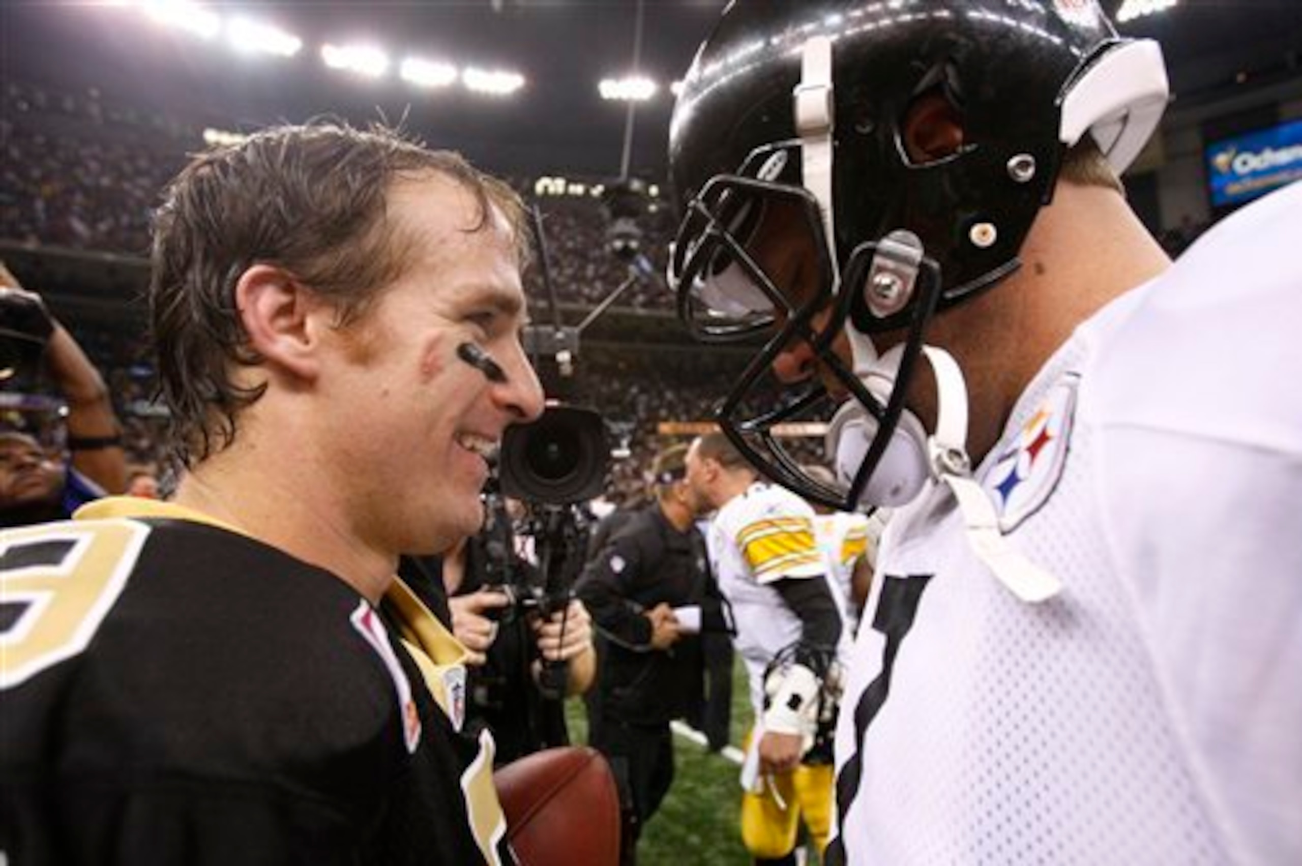 Ben Roethlisberger is 1-1 against Drew Brees and the Saints.
