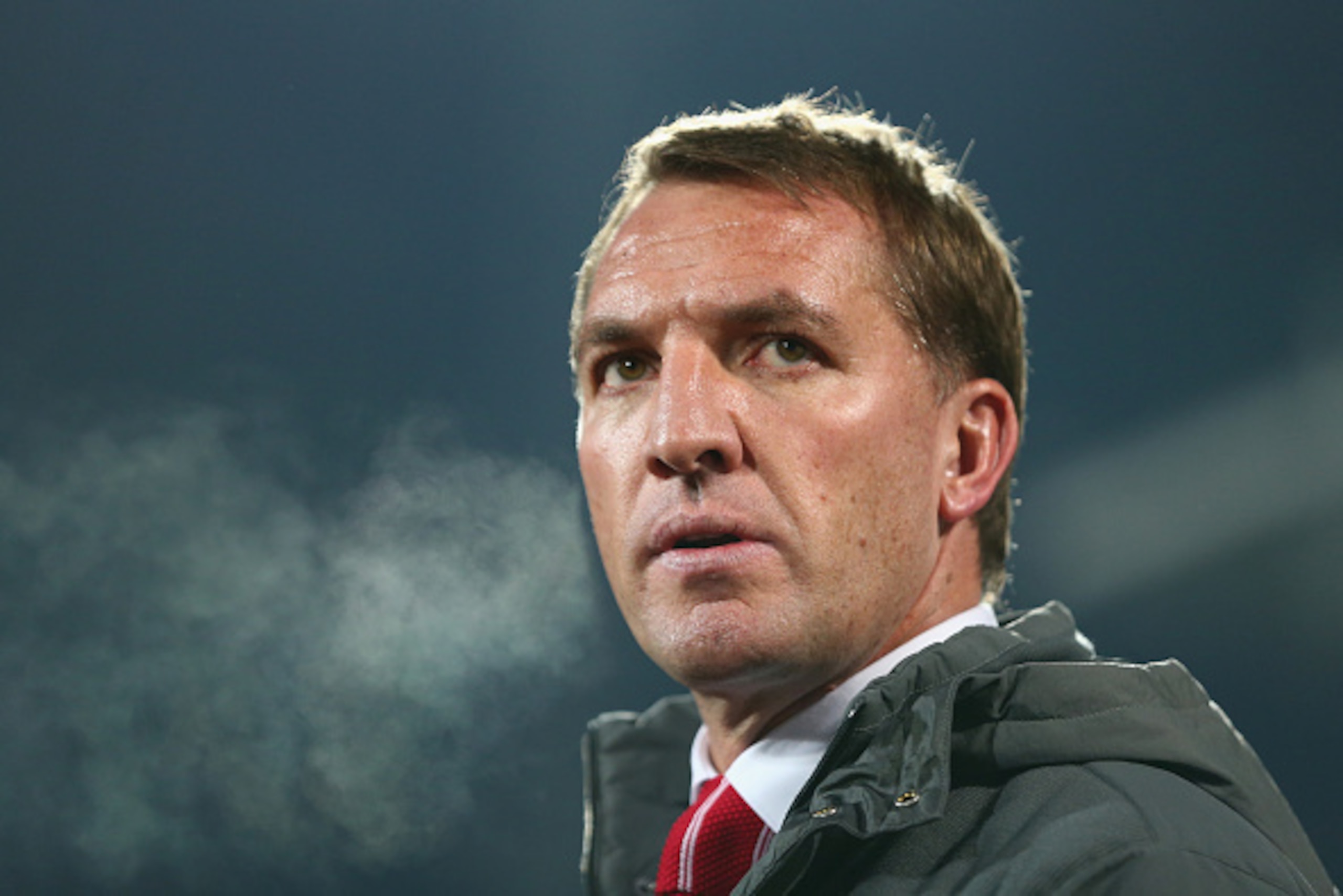 SOFIA, BULGARIA - NOVEMBER 26:  Brendan Rodgers the manager of Liverpool looks on from the bench during the UEFA Champions League Group B match between Ludogorets Razgrad and Liverpool at the Vasil Levski Stadium on November 26, 2014 in Sofia, Bulgaria.  