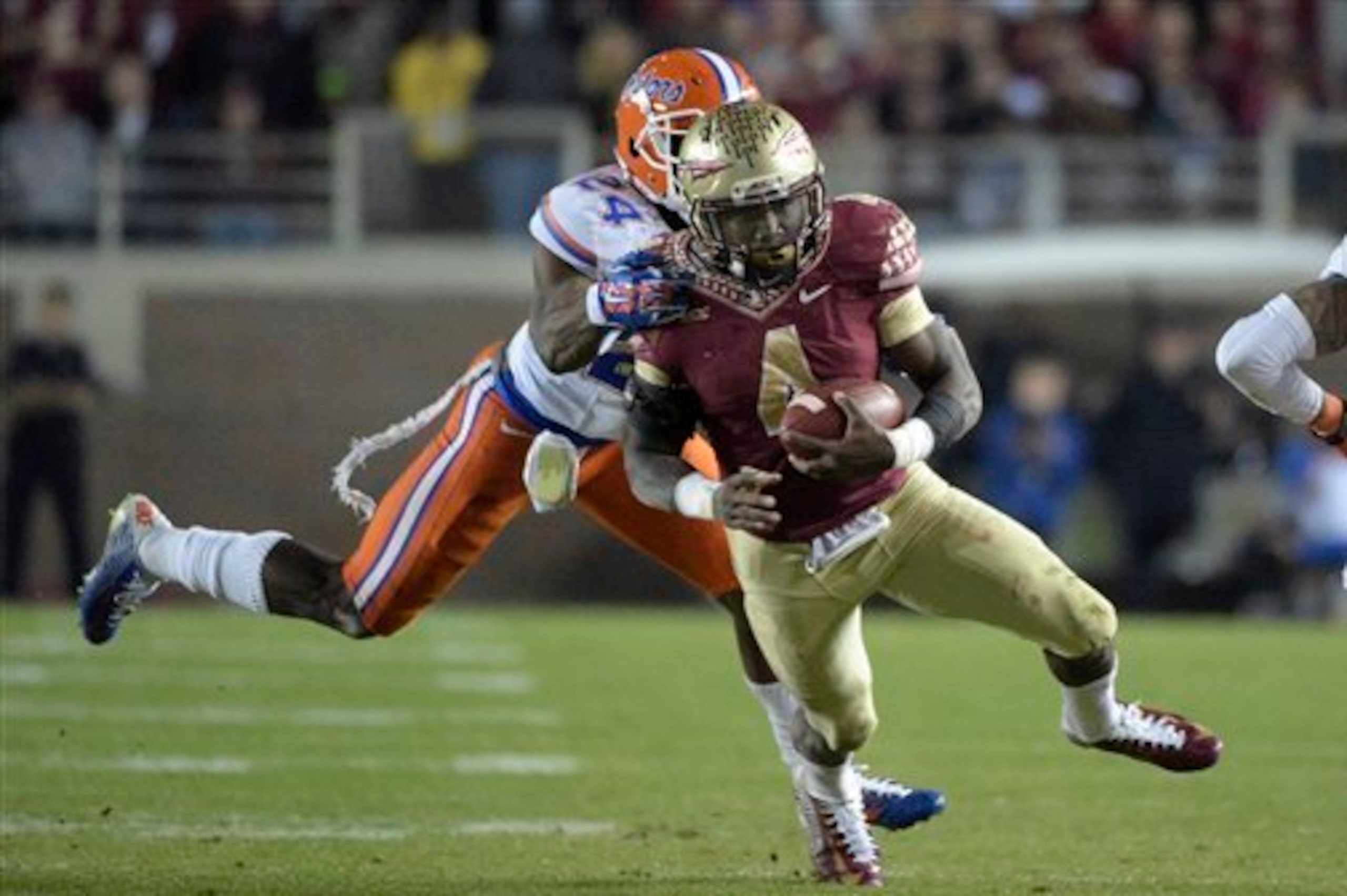 Cook helped move FSU down the field in each half Saturday, rushing for 73 yards in the first half and 71 yards in the second half.